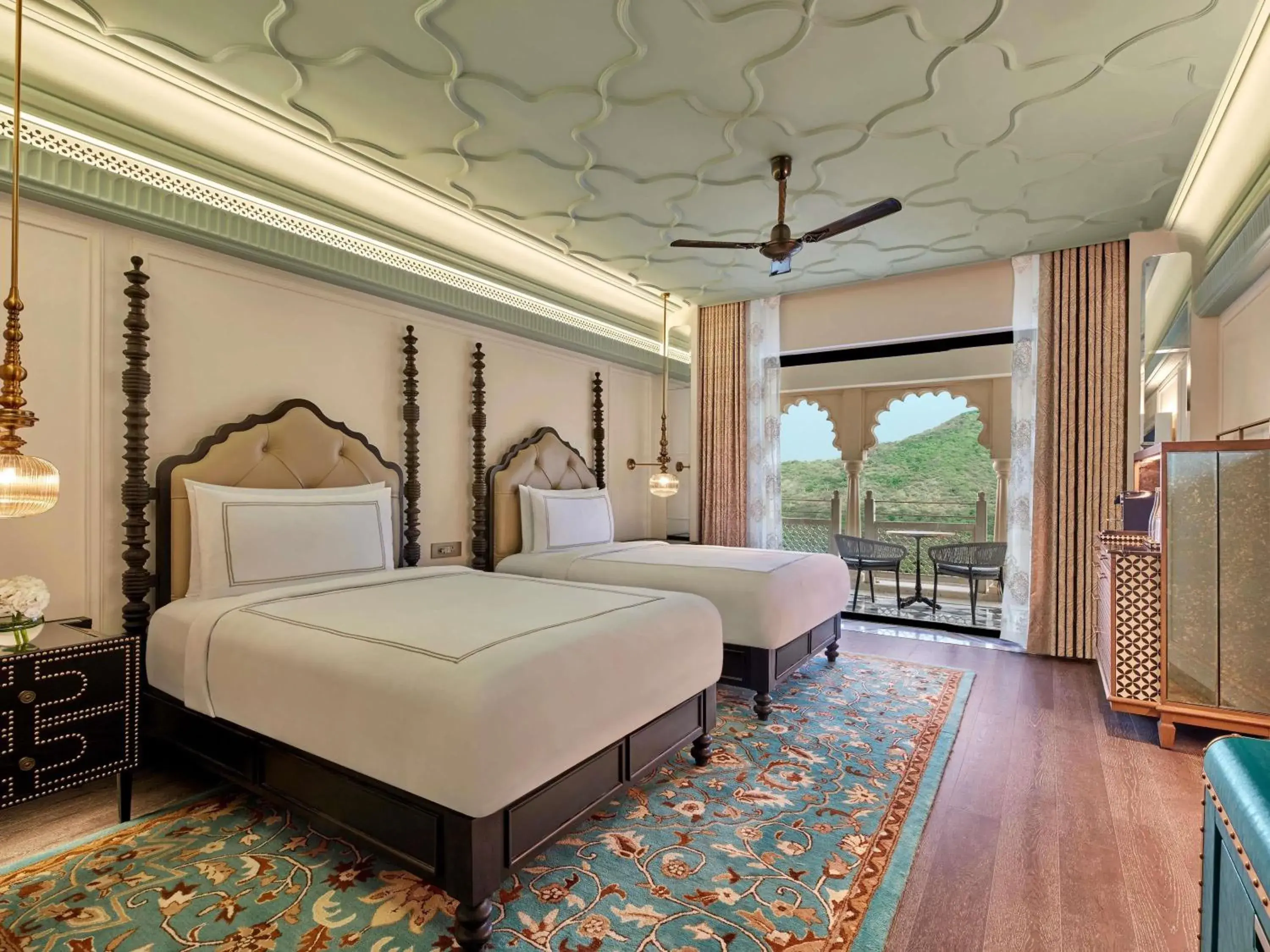 Fairmont Patio Twin Room - 20% off on Salon,Spa, Dining, Signature welcome drink on arrival, Immersive cultural evening experience, Curated in-room amenities platter, Complimentary access to paddleball, pickleball courts, Mini Golf area in Fairmont Udaipur Palace Fairmont Patio Twin Room - 20% off on Salon,Spa, Dining, Signature welcome drink on arrival, Immersive cultural evening experience, Curated in-room amenities platter, Complimentary access to paddleball, pickleball courts, Mini Golf area in Fairmont Udaipur Palace