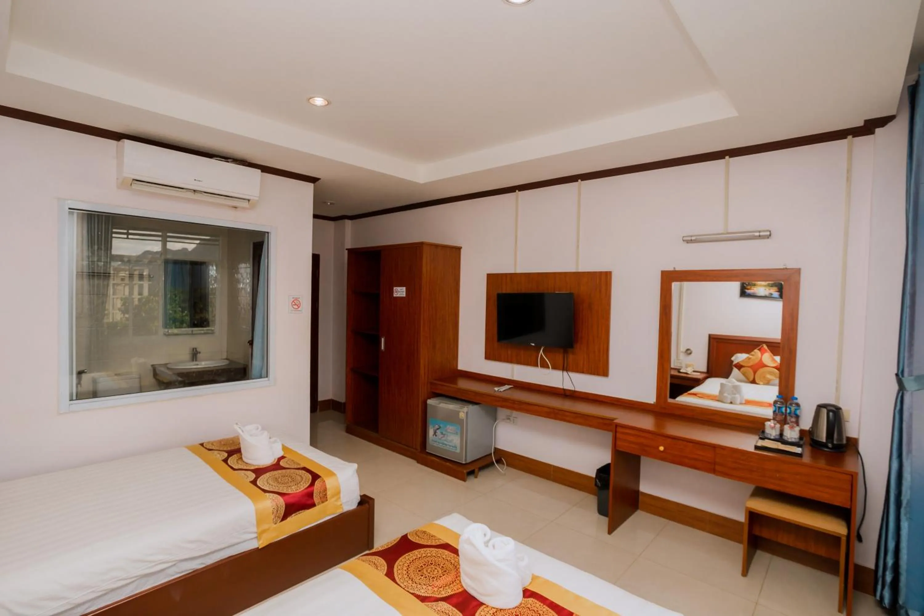 Bed in Vilayvong Hotel