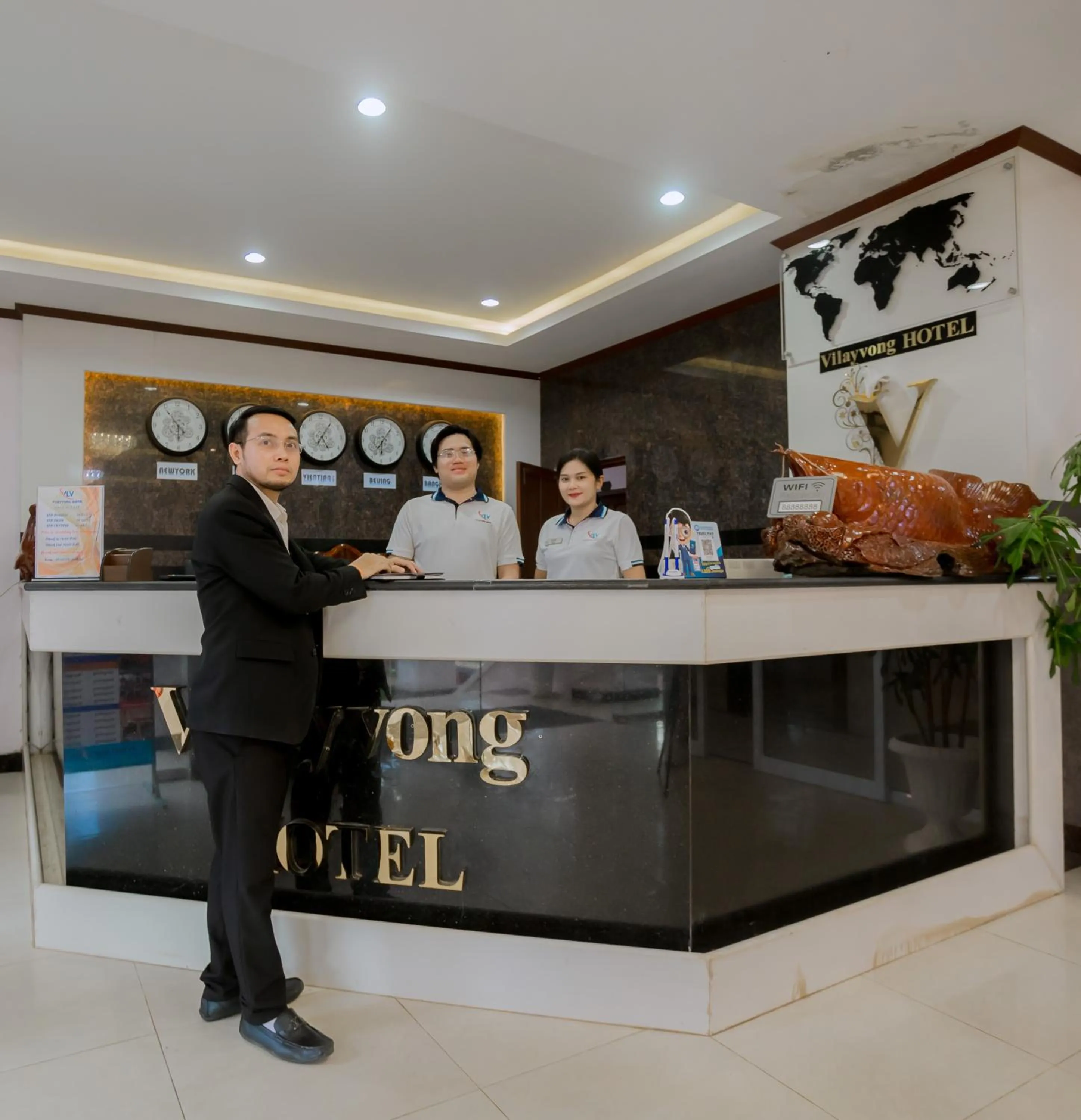 Staff in Vilayvong Hotel
