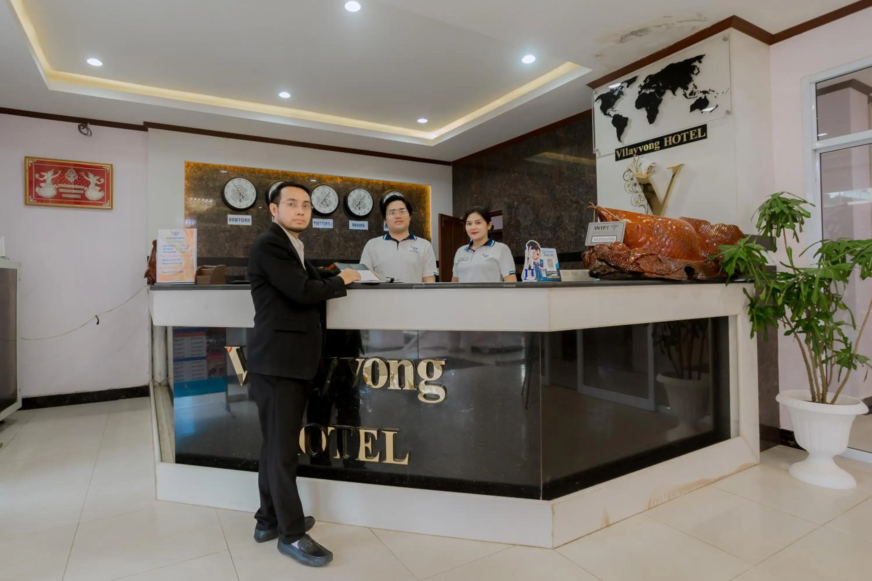Staff in Vilayvong Hotel