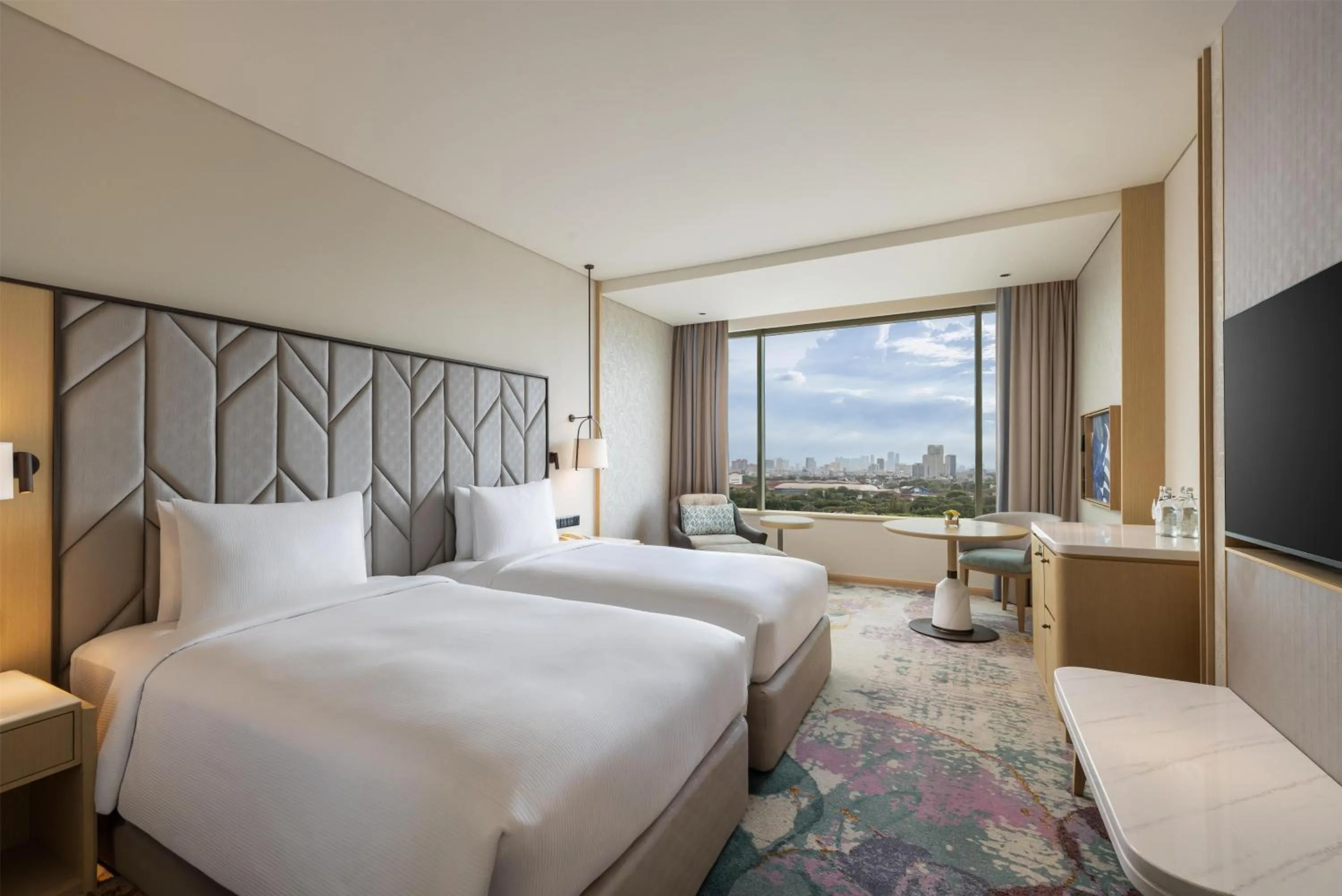 Bed in DoubleTree by Hilton Jakarta Kemayoran