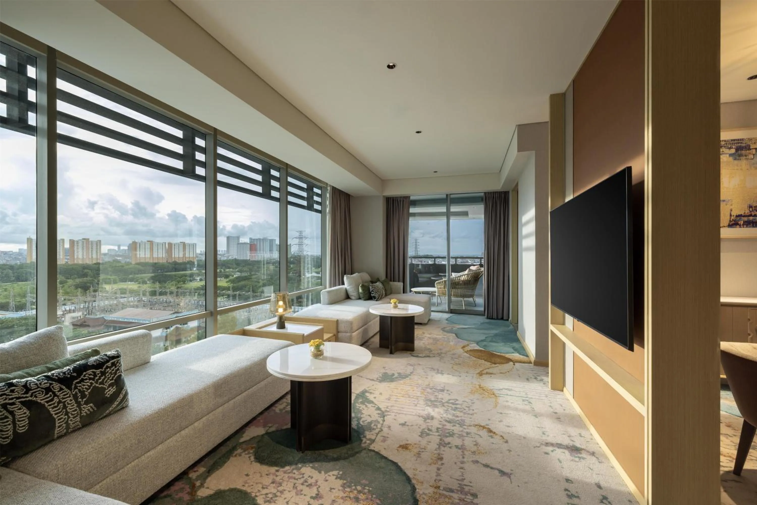 Living room in DoubleTree by Hilton Jakarta Kemayoran