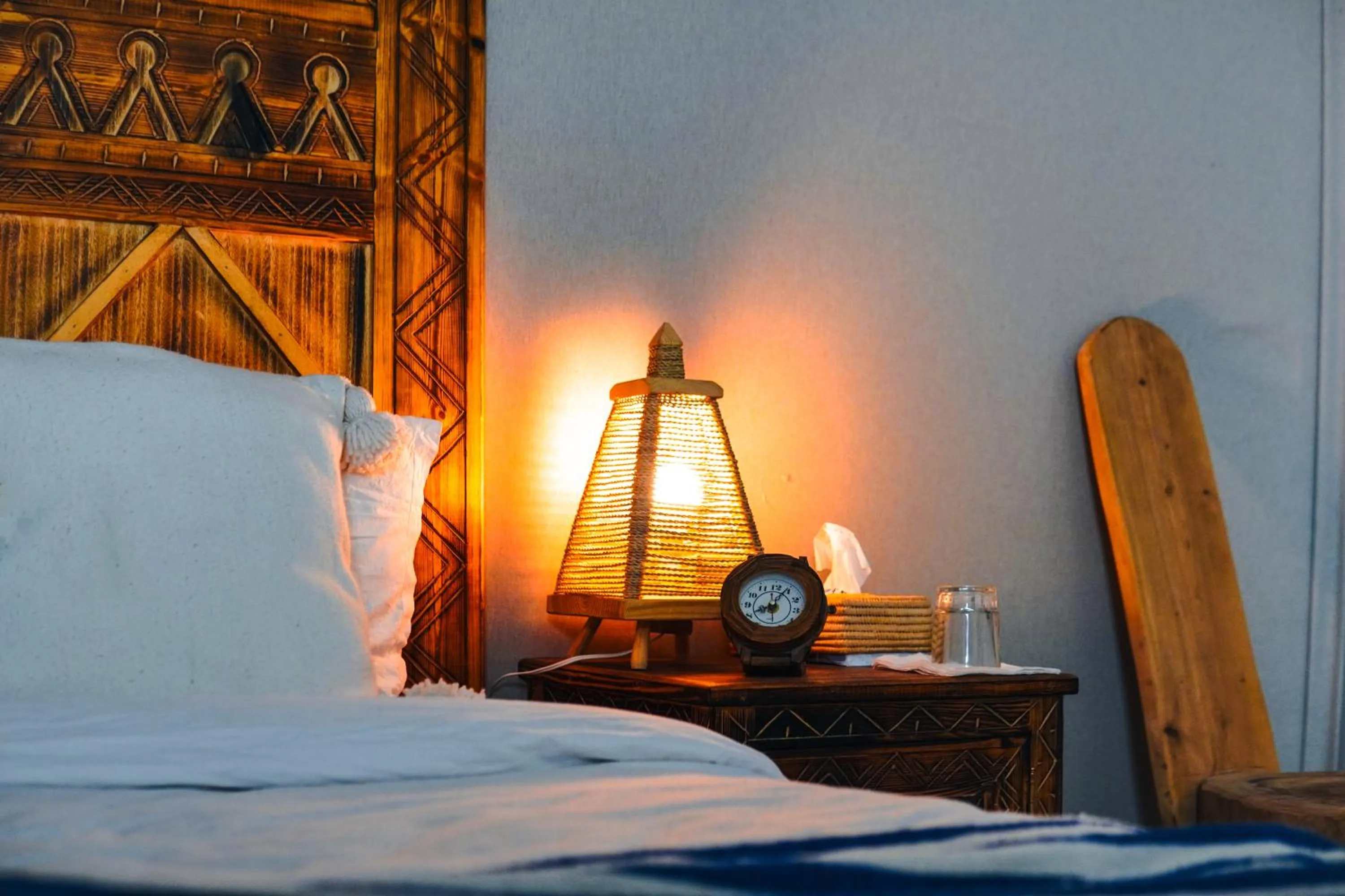 Bed in Sanmao Desert Luxury Camp