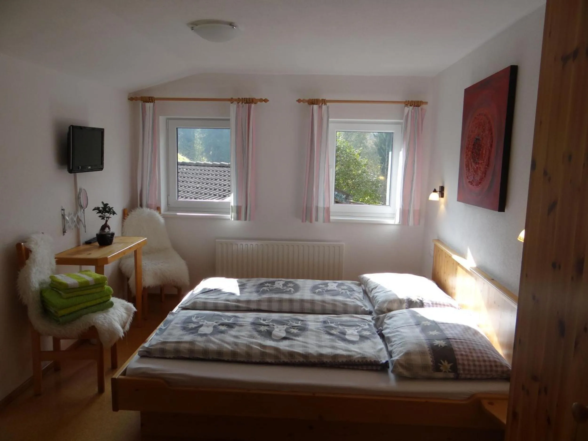 Living room, Bed in Ferienhaus Lemberger