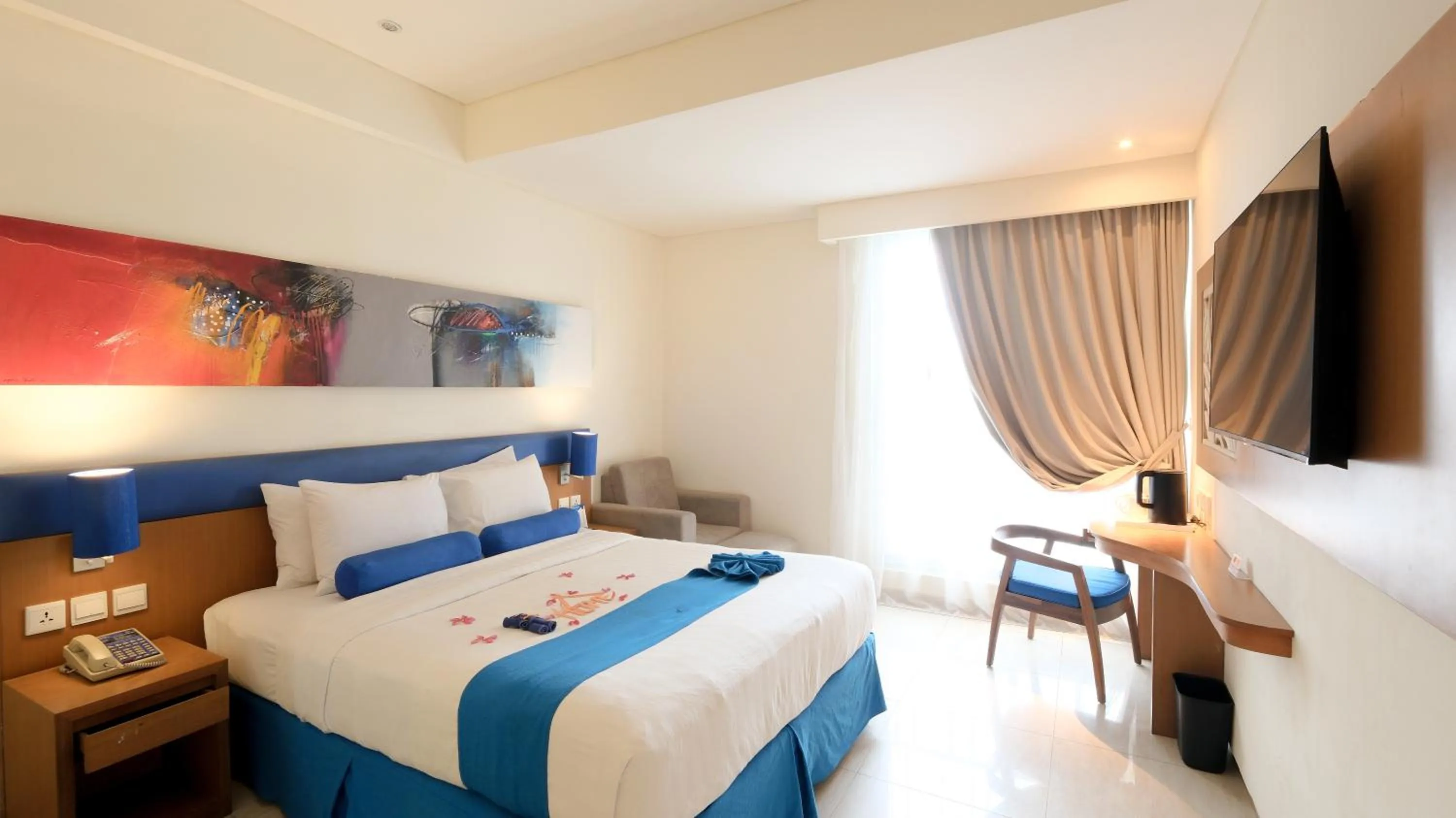 Bedroom, Bed in Zia Hotel Kuta