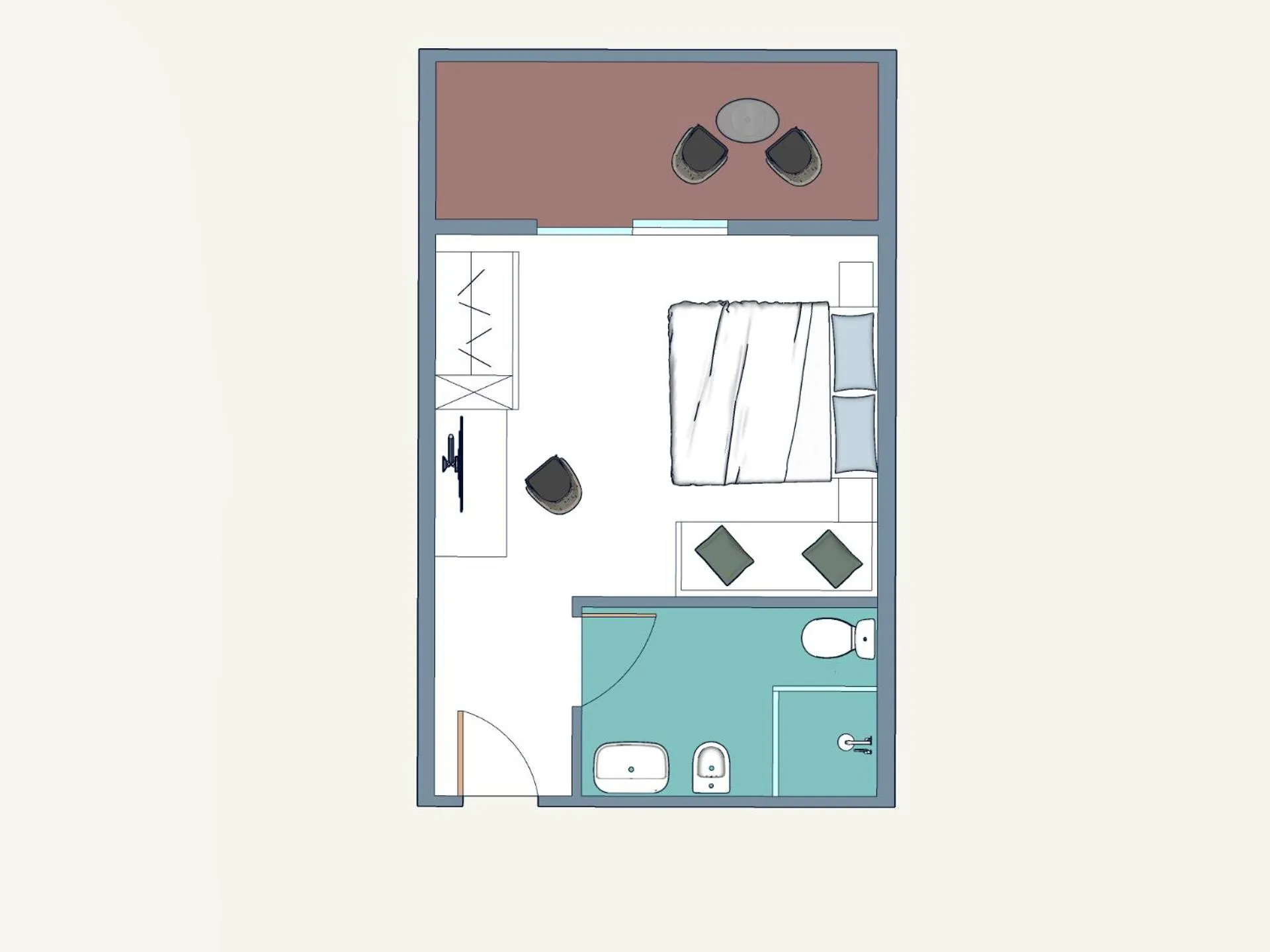 Bedroom in Hotel Al Cigno