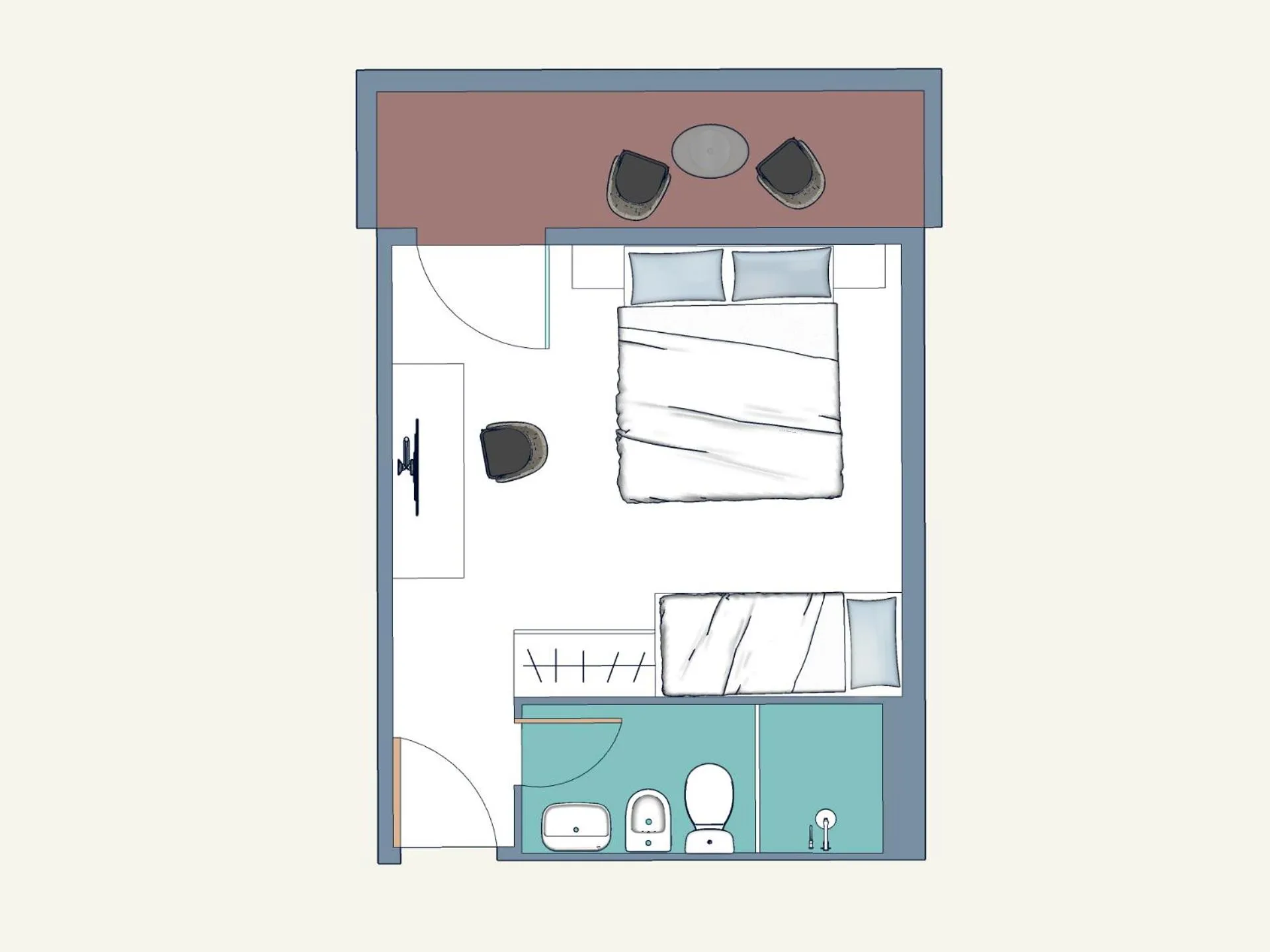 Floor plan in Hotel Al Cigno