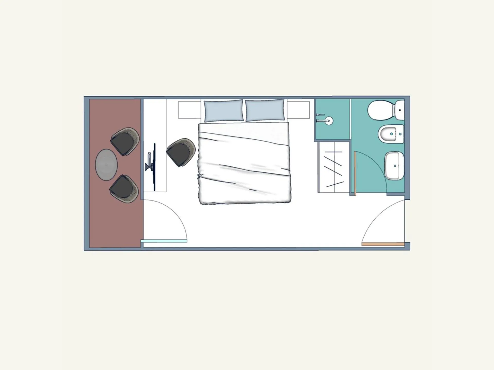 Floor plan in Hotel Al Cigno