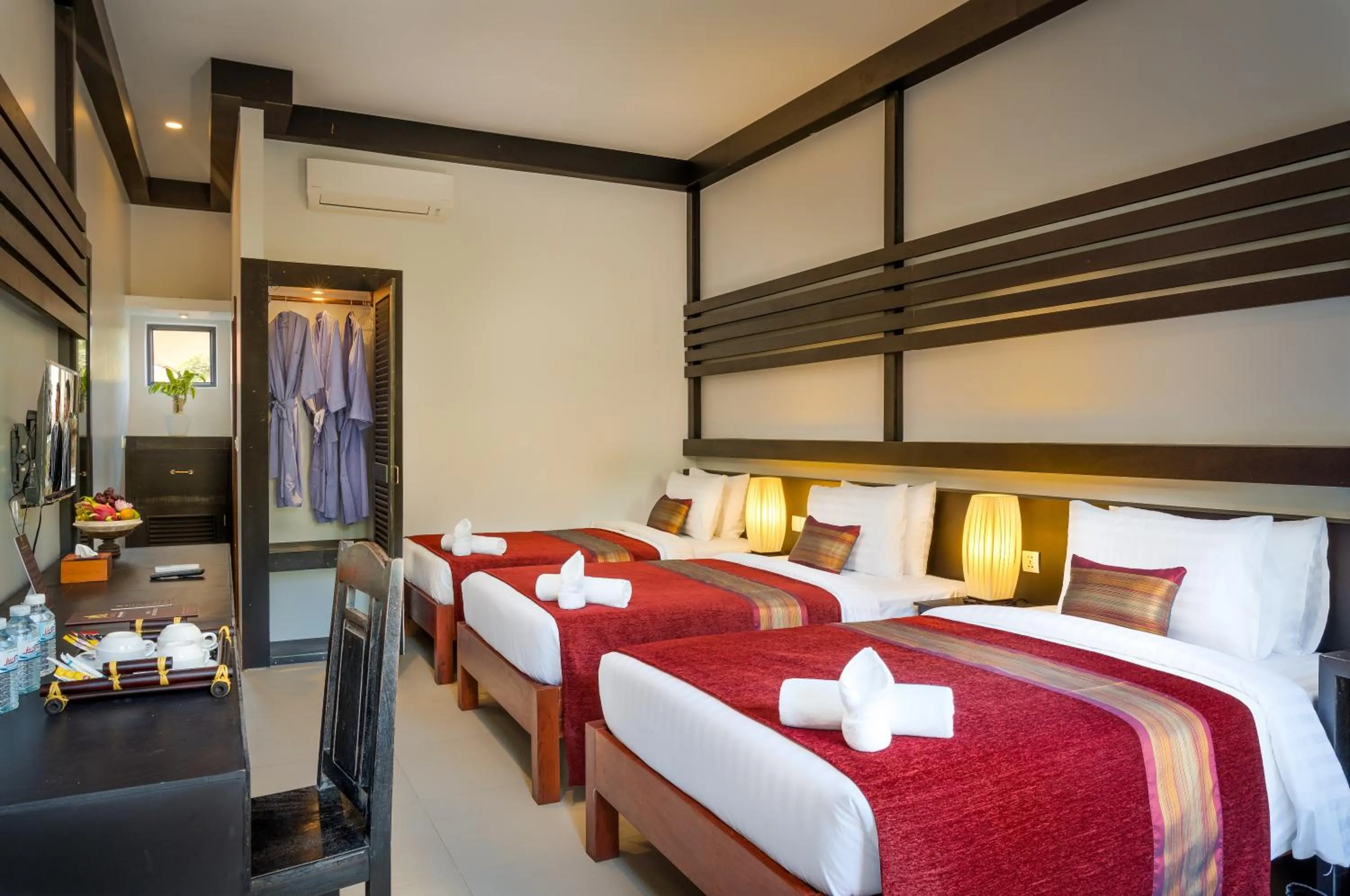 Bedroom, Bed in Reveal Courtyard in Reveal Angkor