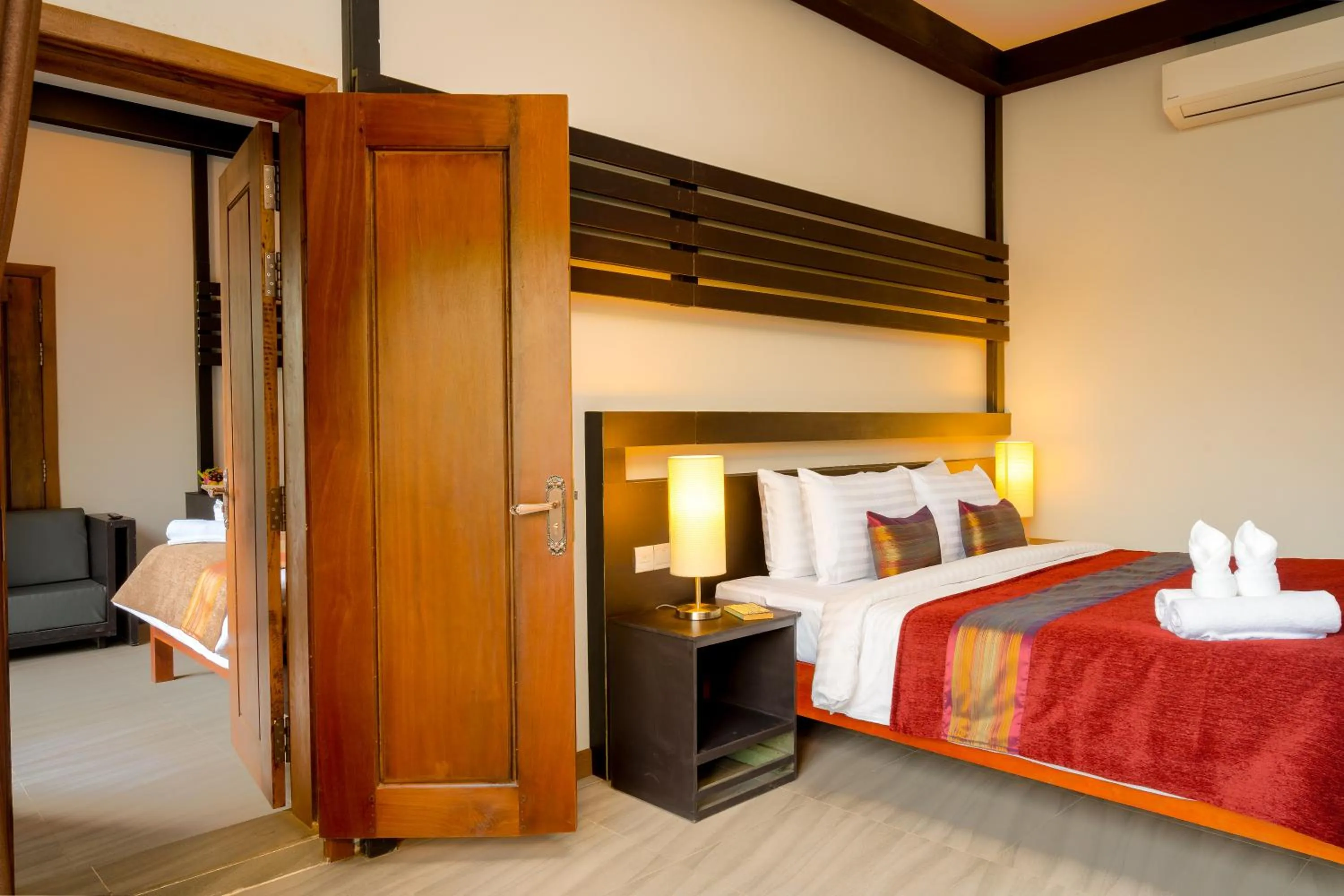 Bedroom, Bed in Reveal Courtyard in Reveal Angkor