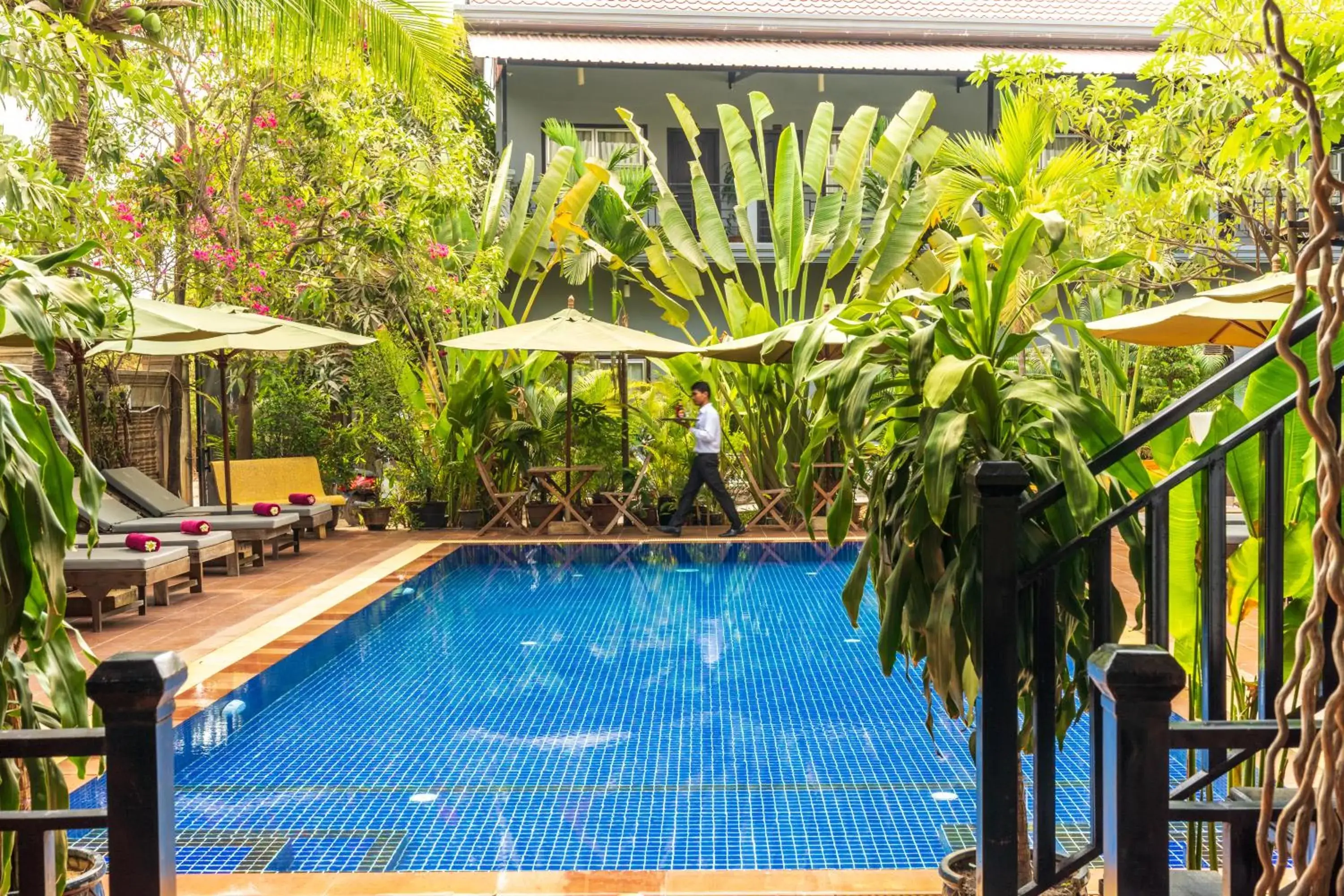 Swimming pool in Reveal Courtyard in Reveal Angkor Swimming pool in Reveal Courtyard in Reveal Angkor
