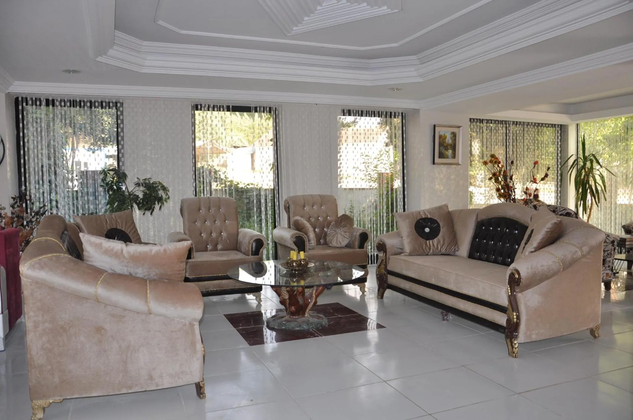 Lobby or reception in Oskar Hotel