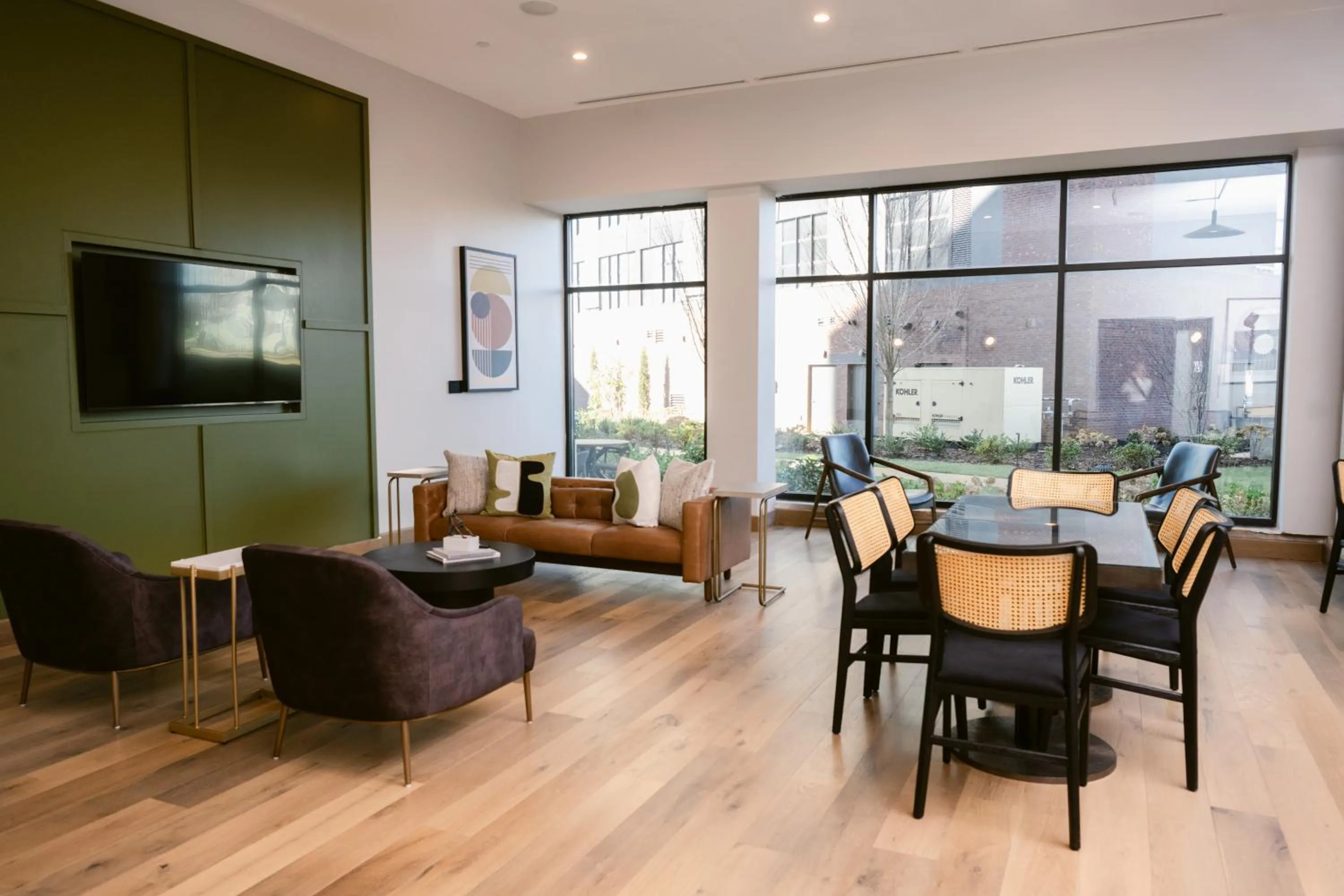 Communal lounge/ TV room in Anthem House Huntsville MidCity, powered by Placemakr