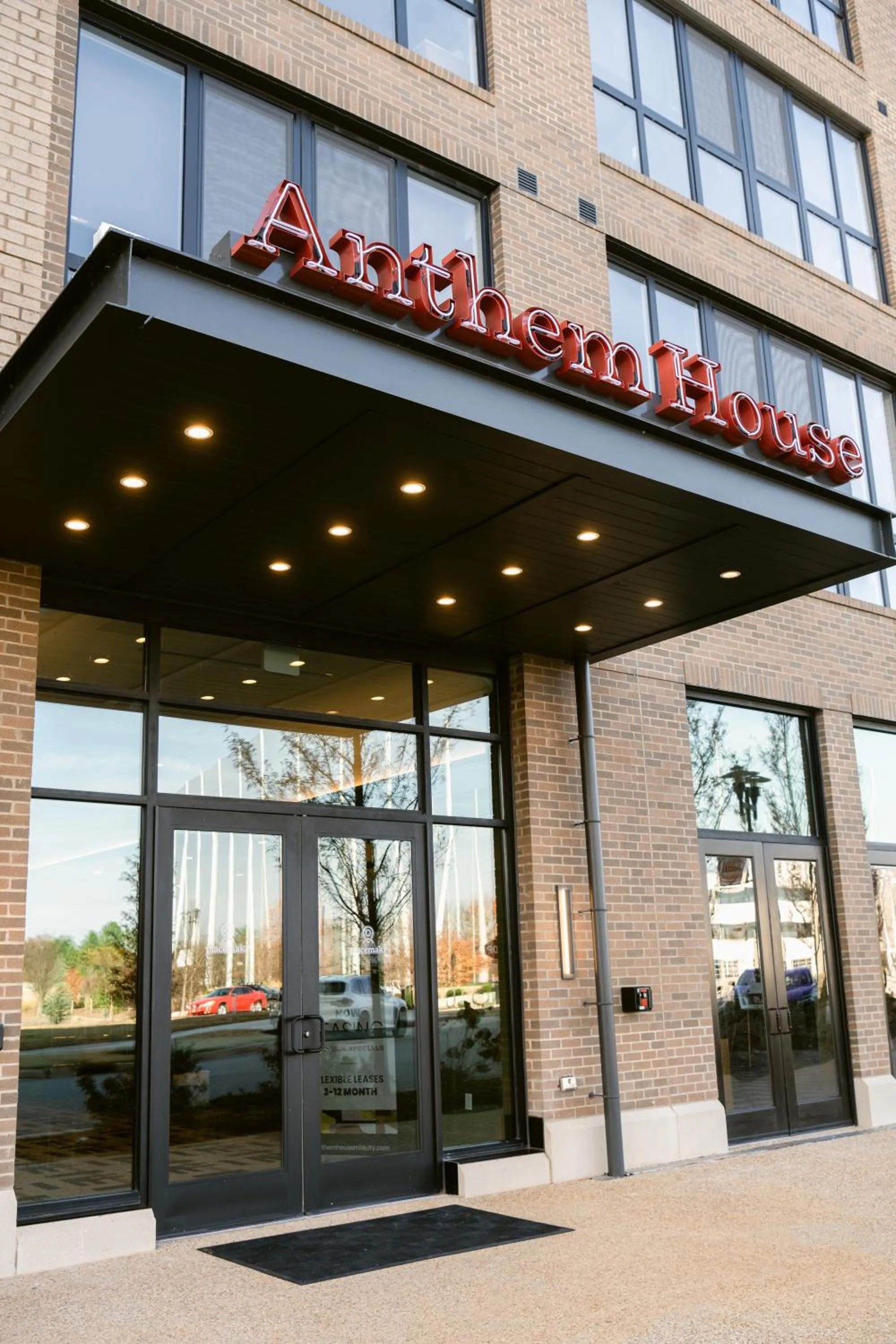 Facade/entrance in Anthem House Huntsville MidCity, powered by Placemakr