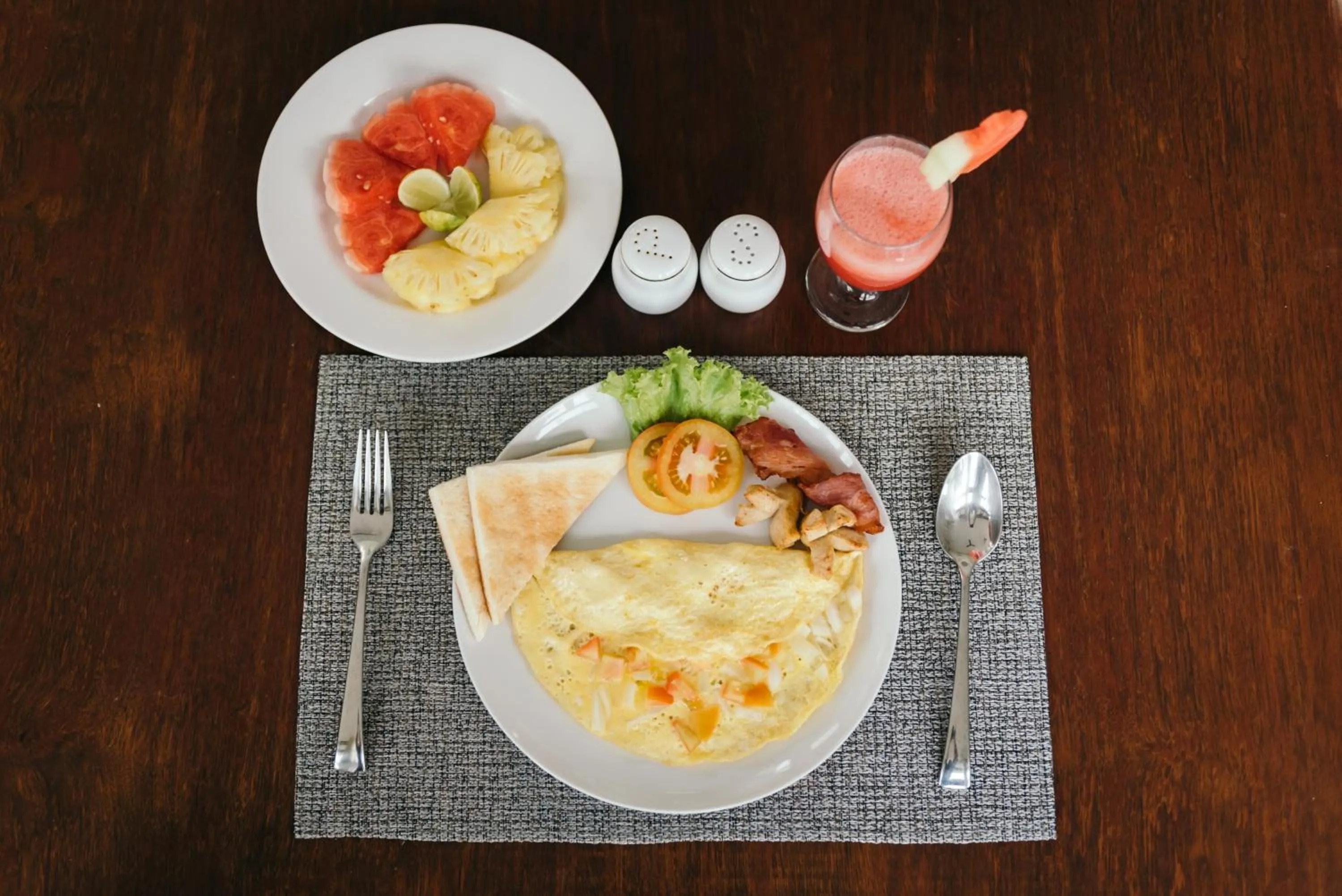 American breakfast in Luxury Apartment at AYANA Residences