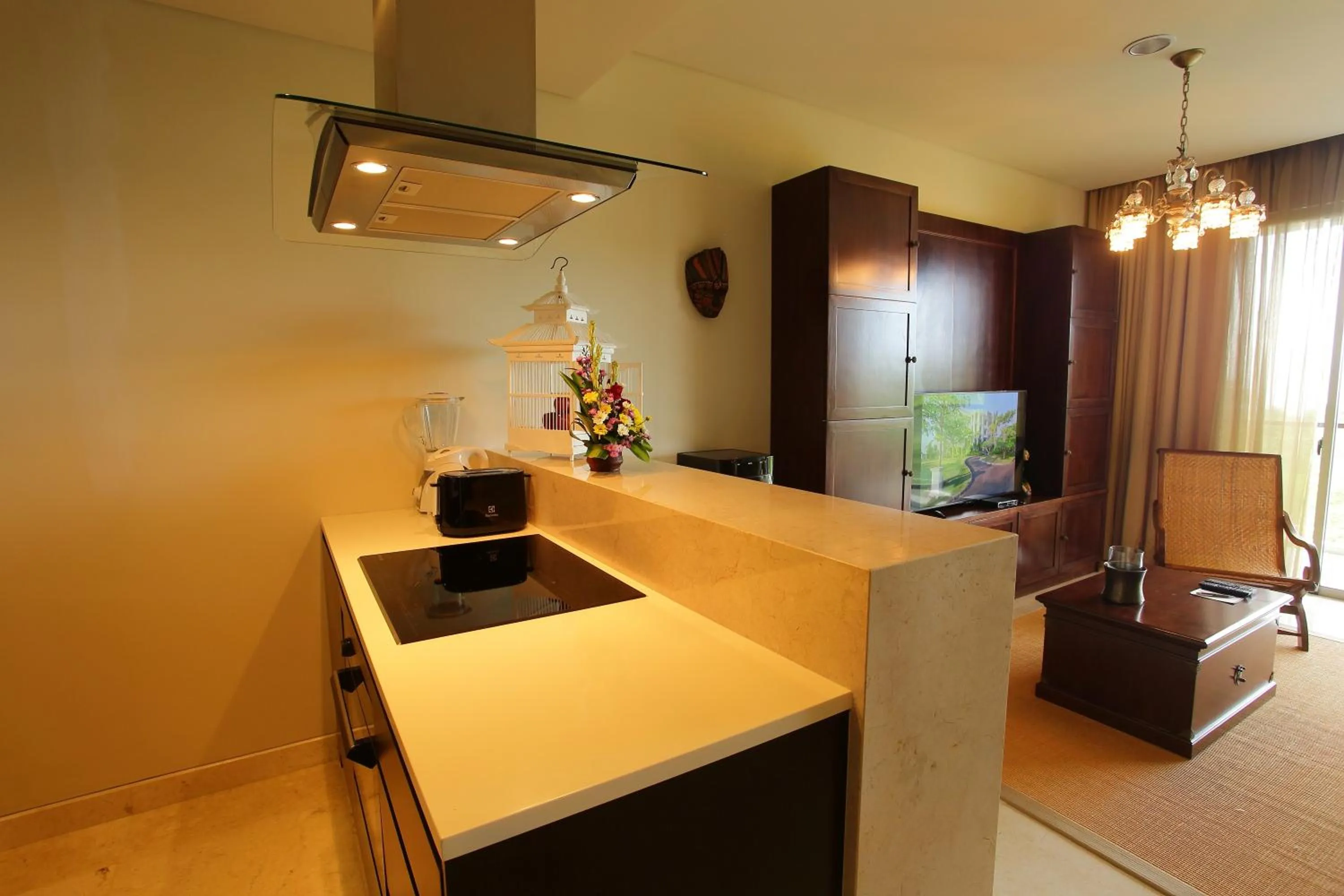 Kitchen or kitchenette in Luxury Apartment at AYANA Residences