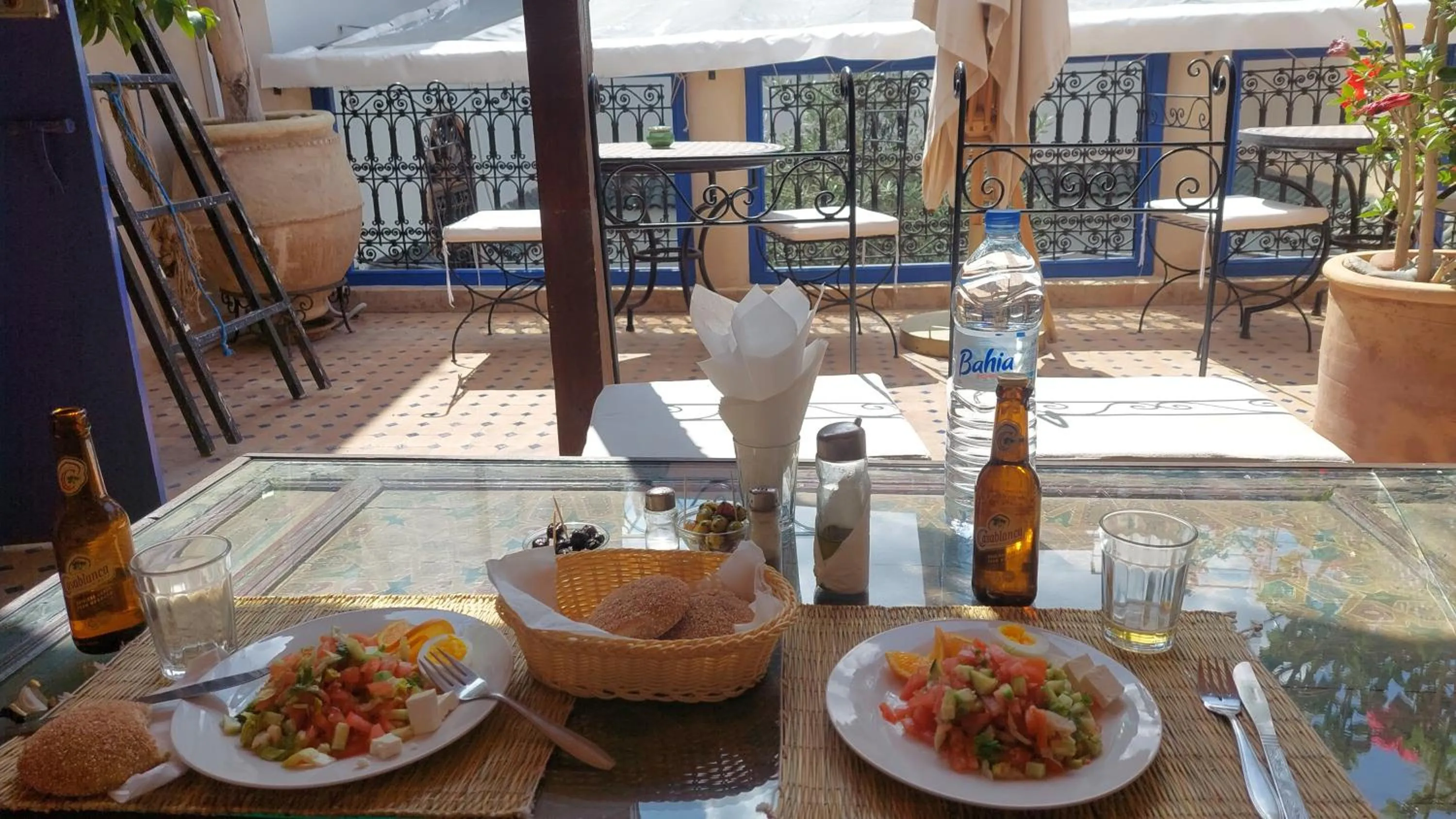 Balcony/Terrace in Riad Alma Mouassine