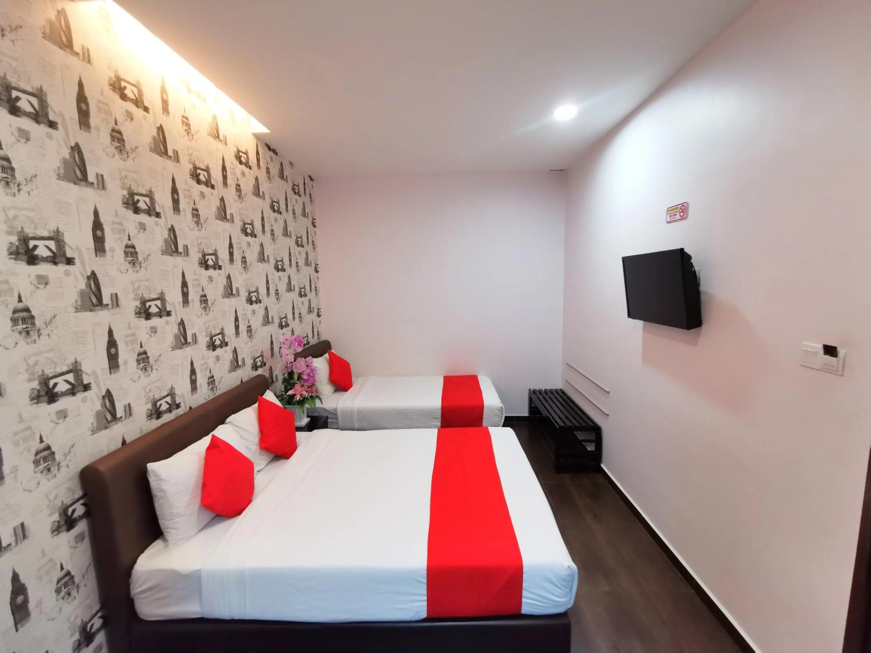 Bed in Palazzo Hotel Kulai