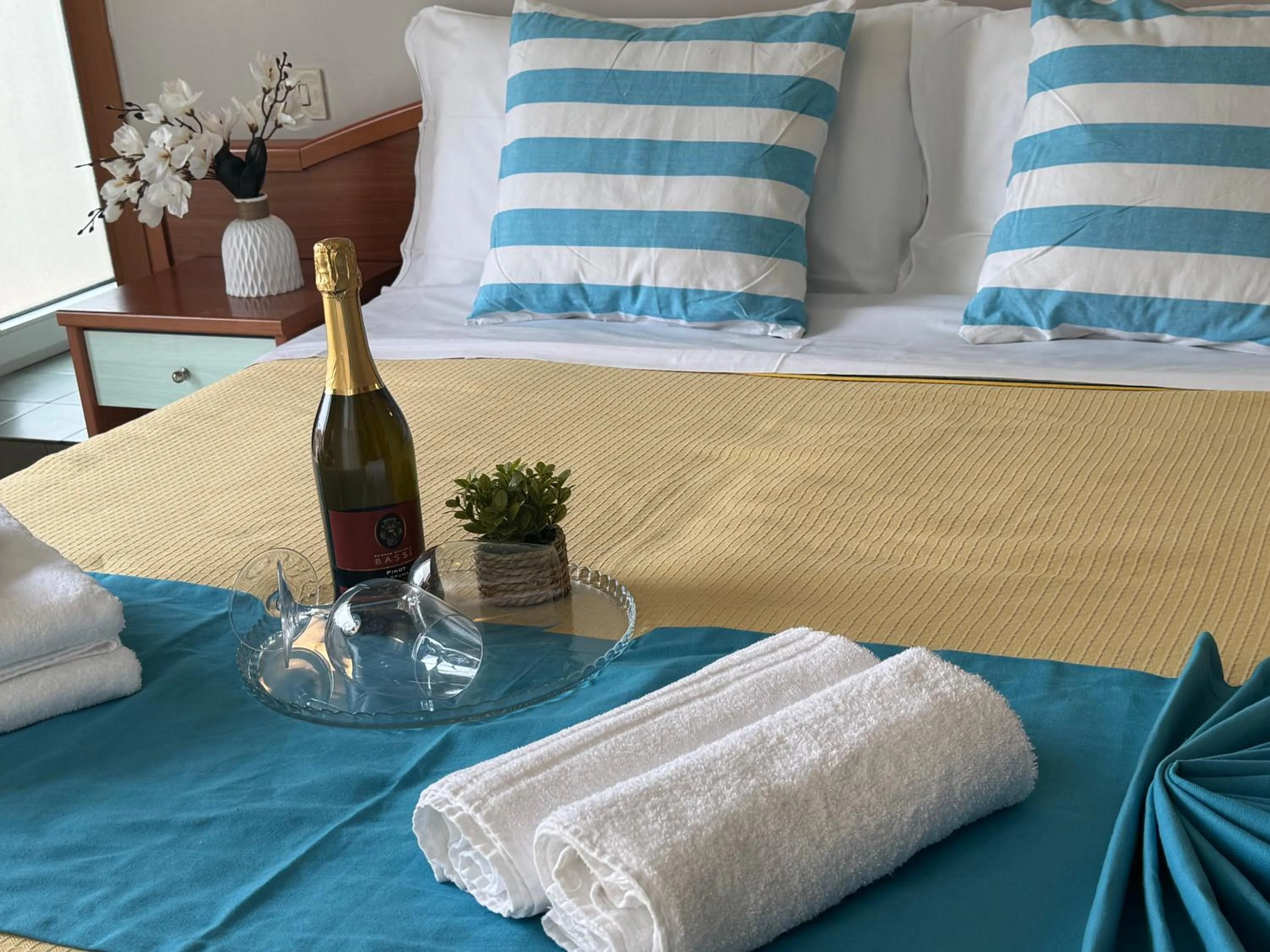 Bed in Hotel Villa Caterina