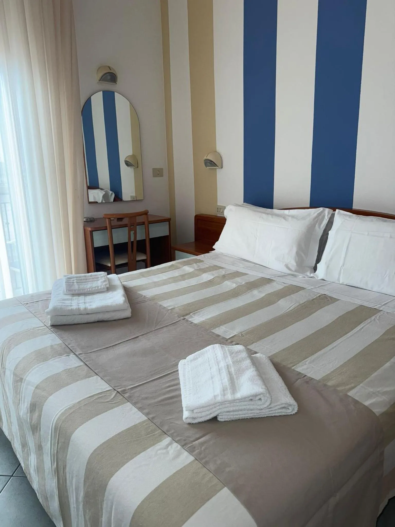 Bed in Hotel Villa Caterina