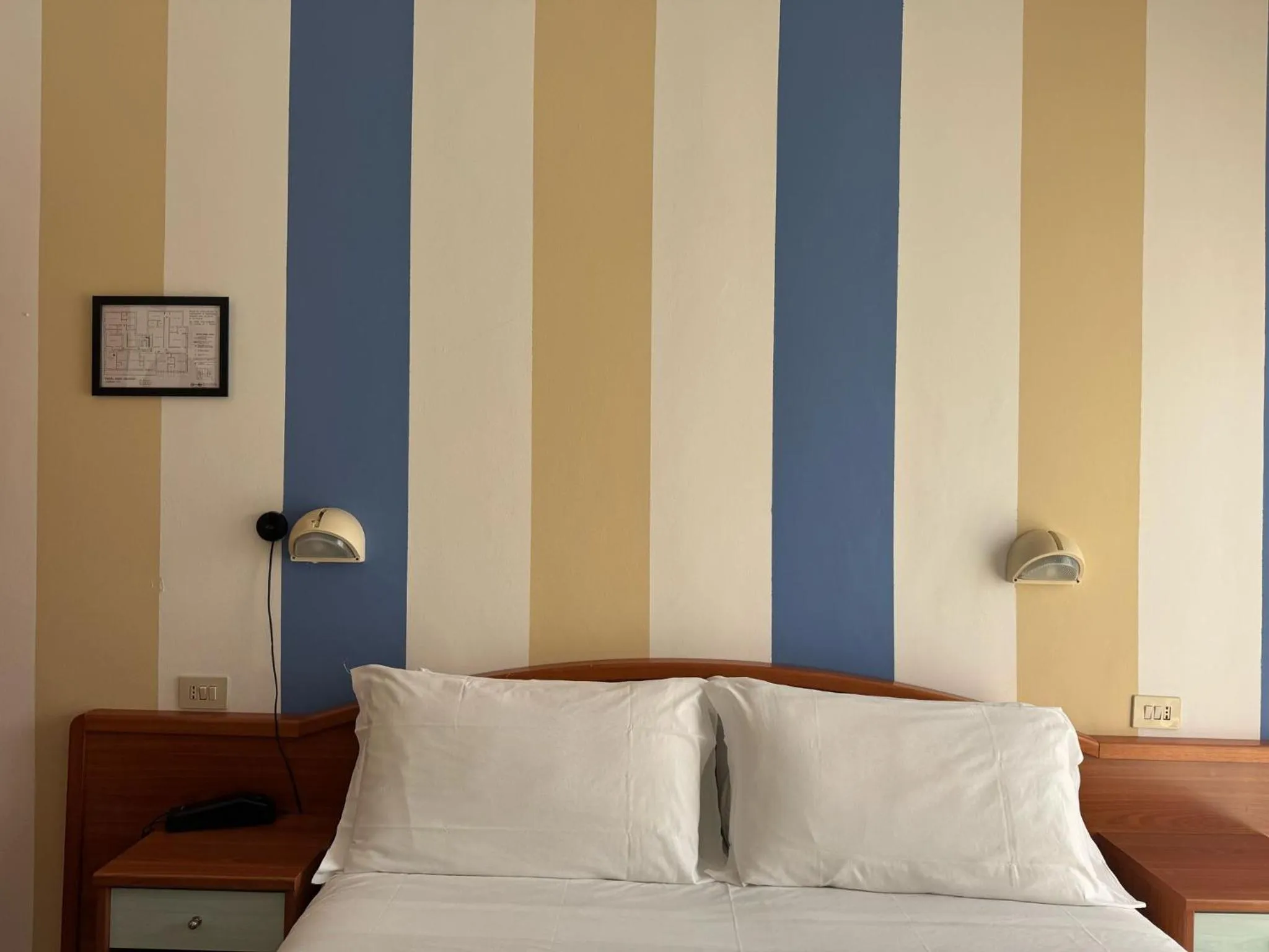 Bed in Hotel Villa Caterina