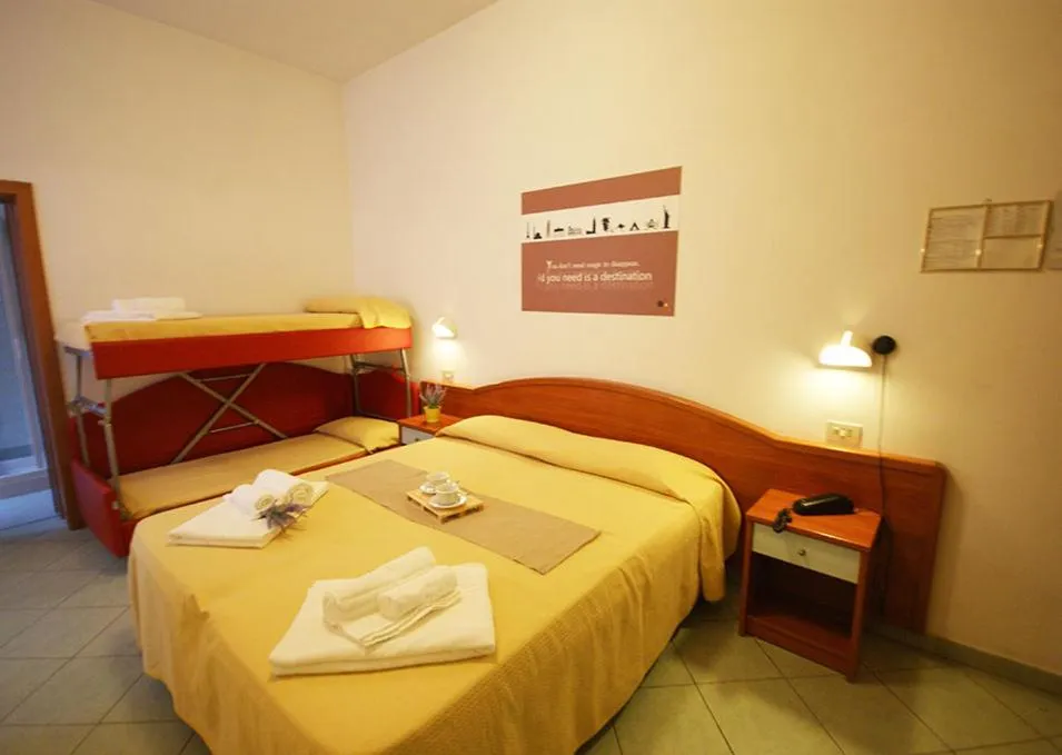 Bed in Hotel Villa Caterina