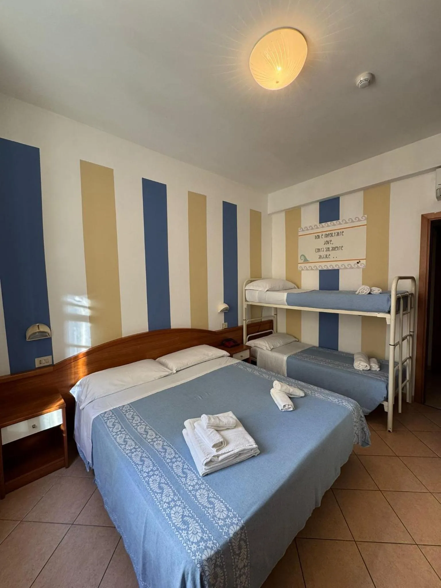 Bed in Hotel Villa Caterina