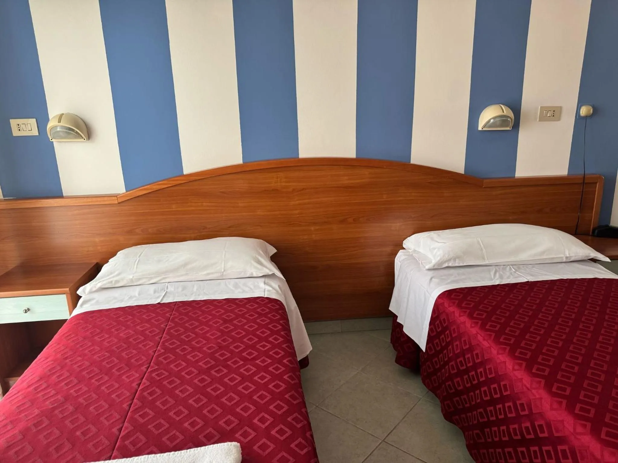 Bed in Hotel Villa Caterina