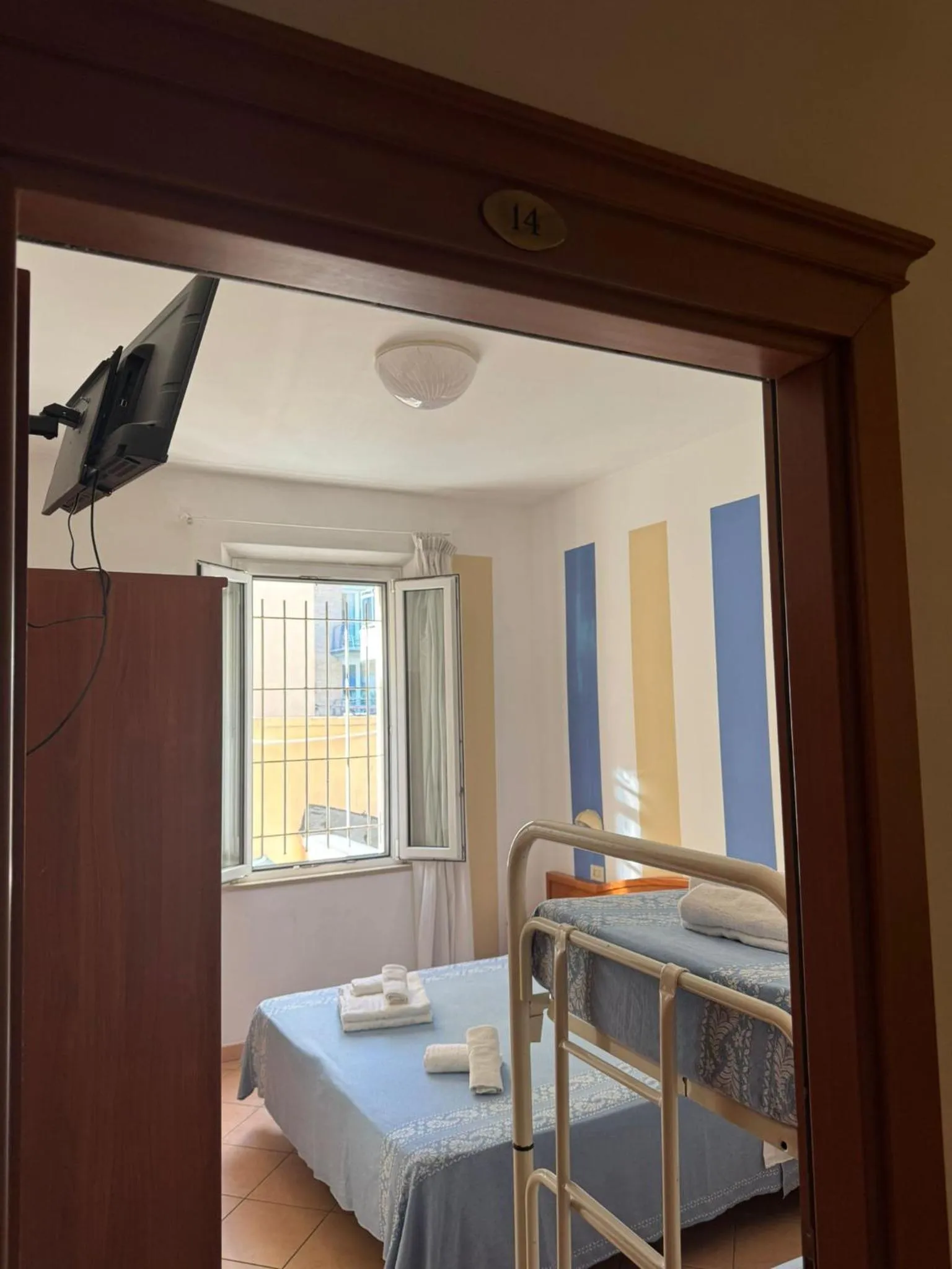 Bed in Hotel Villa Caterina