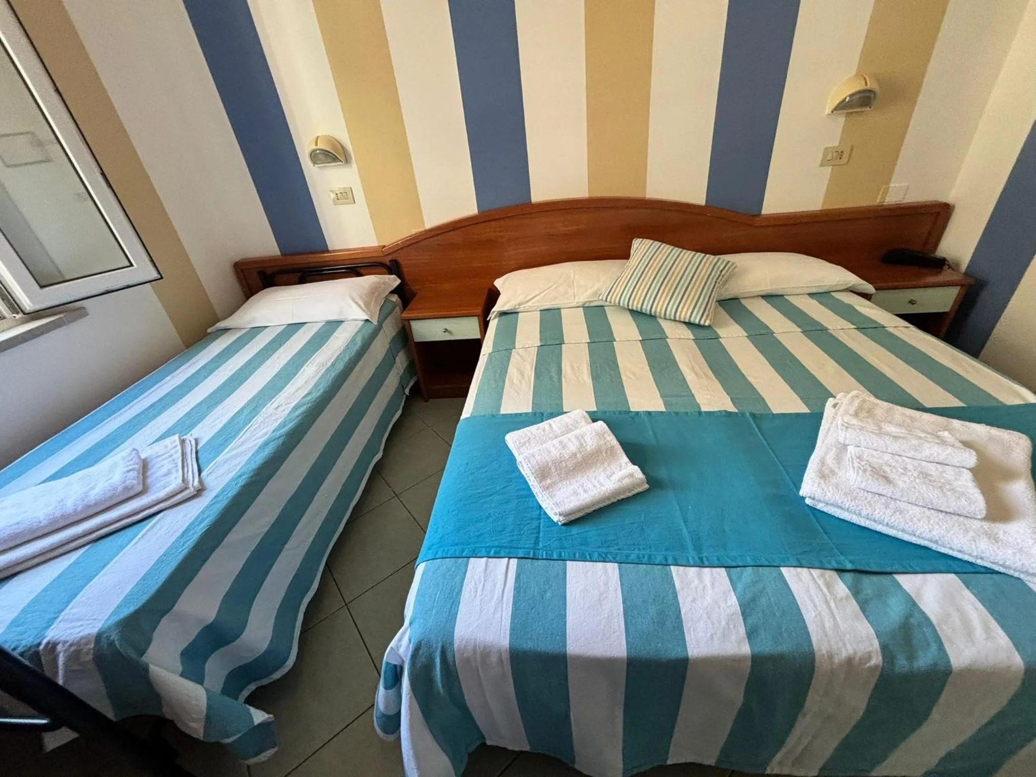 Bed in Hotel Villa Caterina