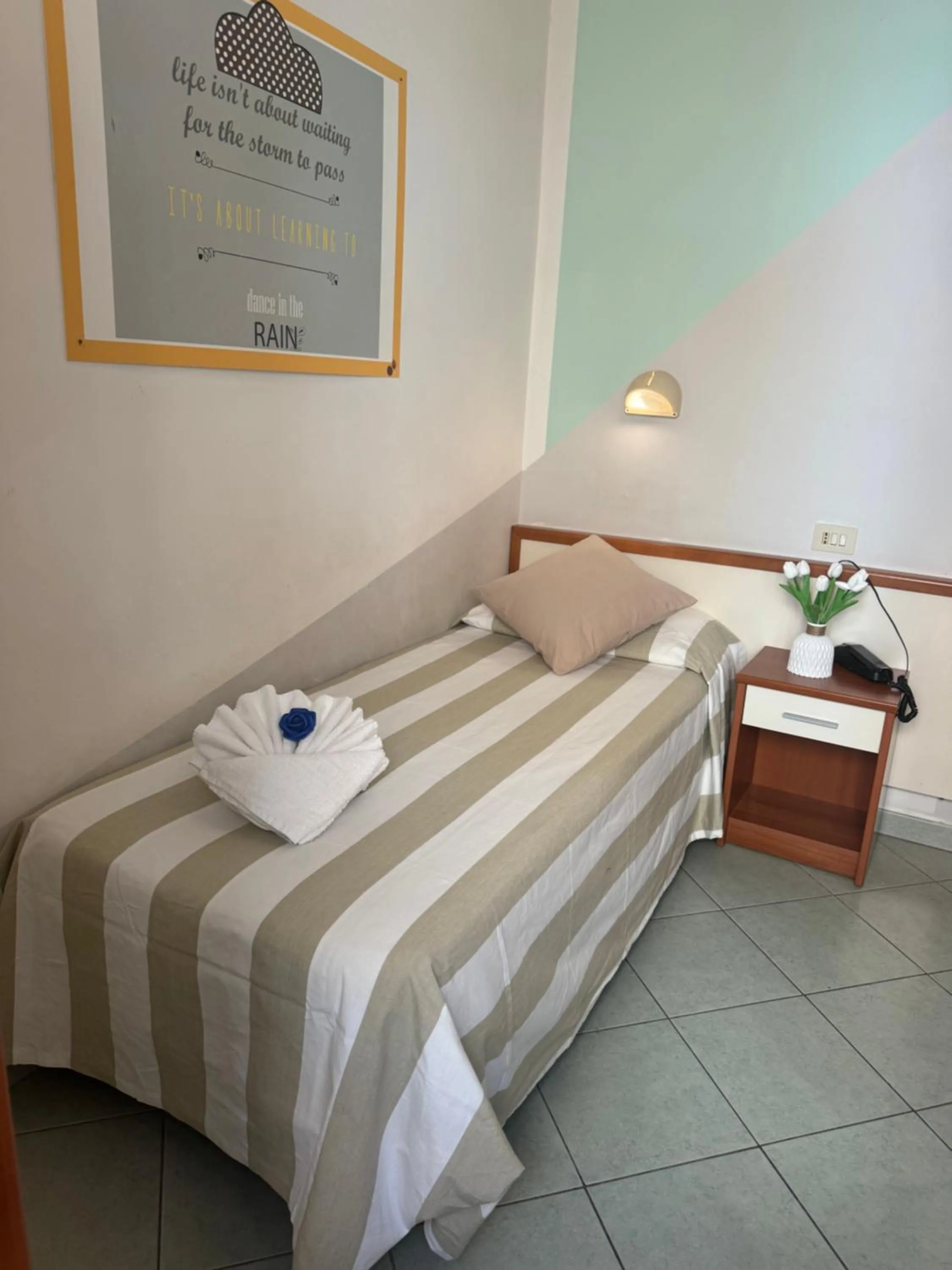Bed in Hotel Villa Caterina