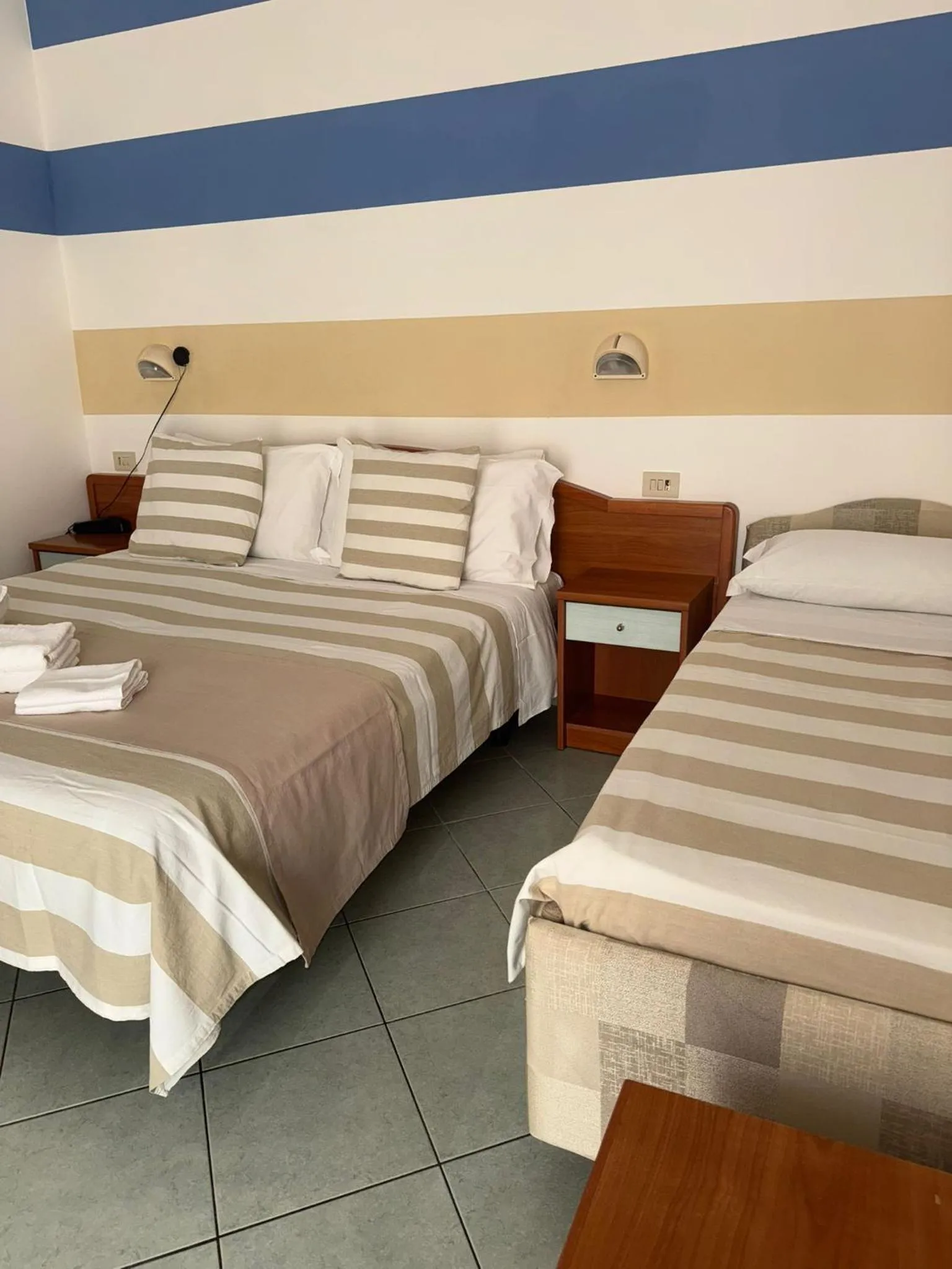 Bed in Hotel Villa Caterina