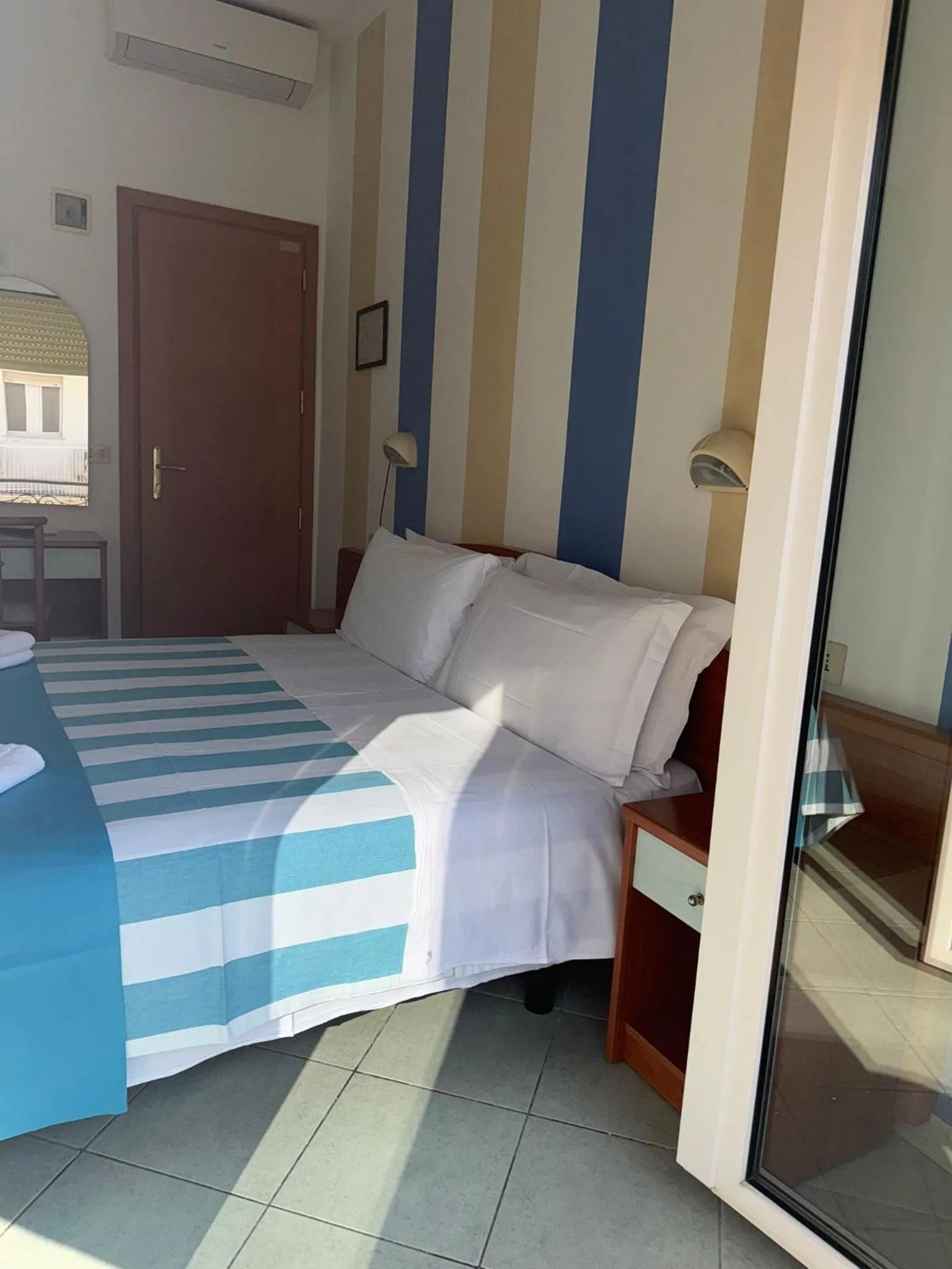 Bed in Hotel Villa Caterina