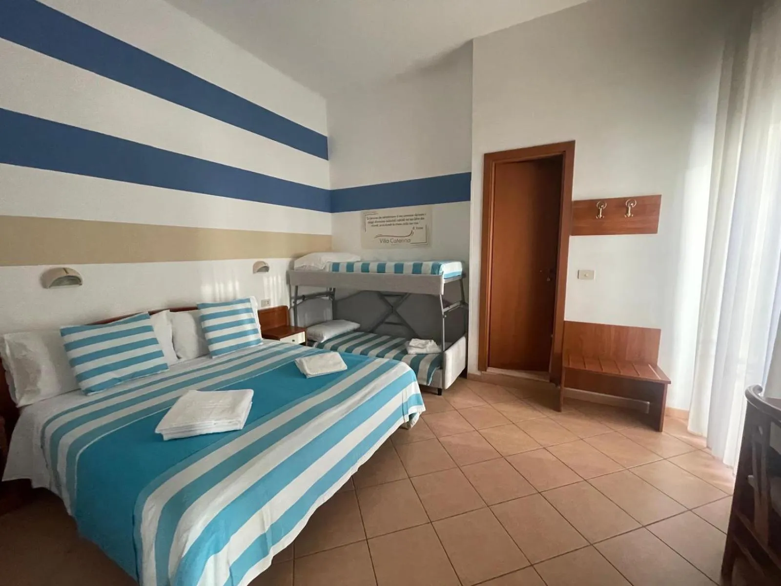 Bed in Hotel Villa Caterina