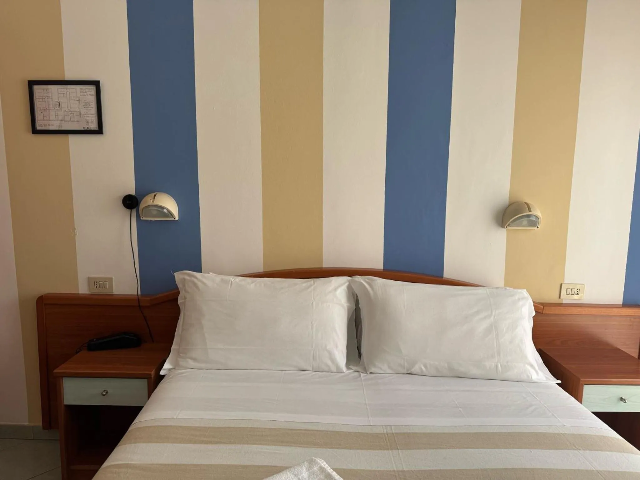 Bed in Hotel Villa Caterina