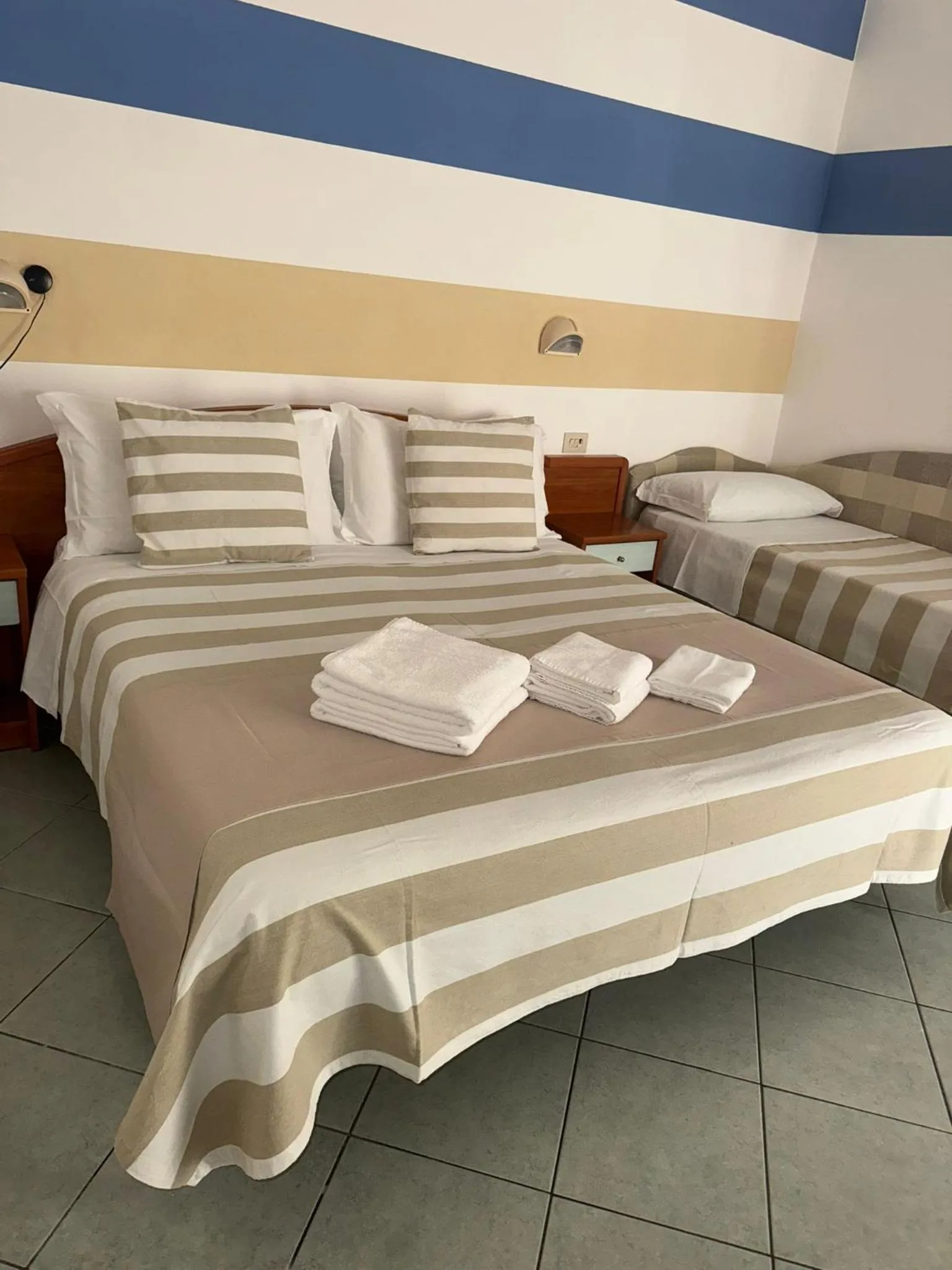 Bed in Hotel Villa Caterina