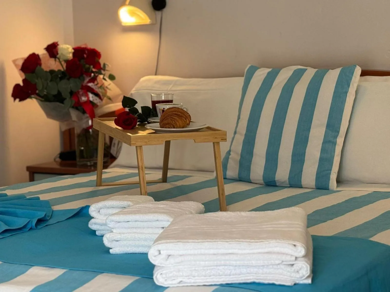 Bed in Hotel Villa Caterina