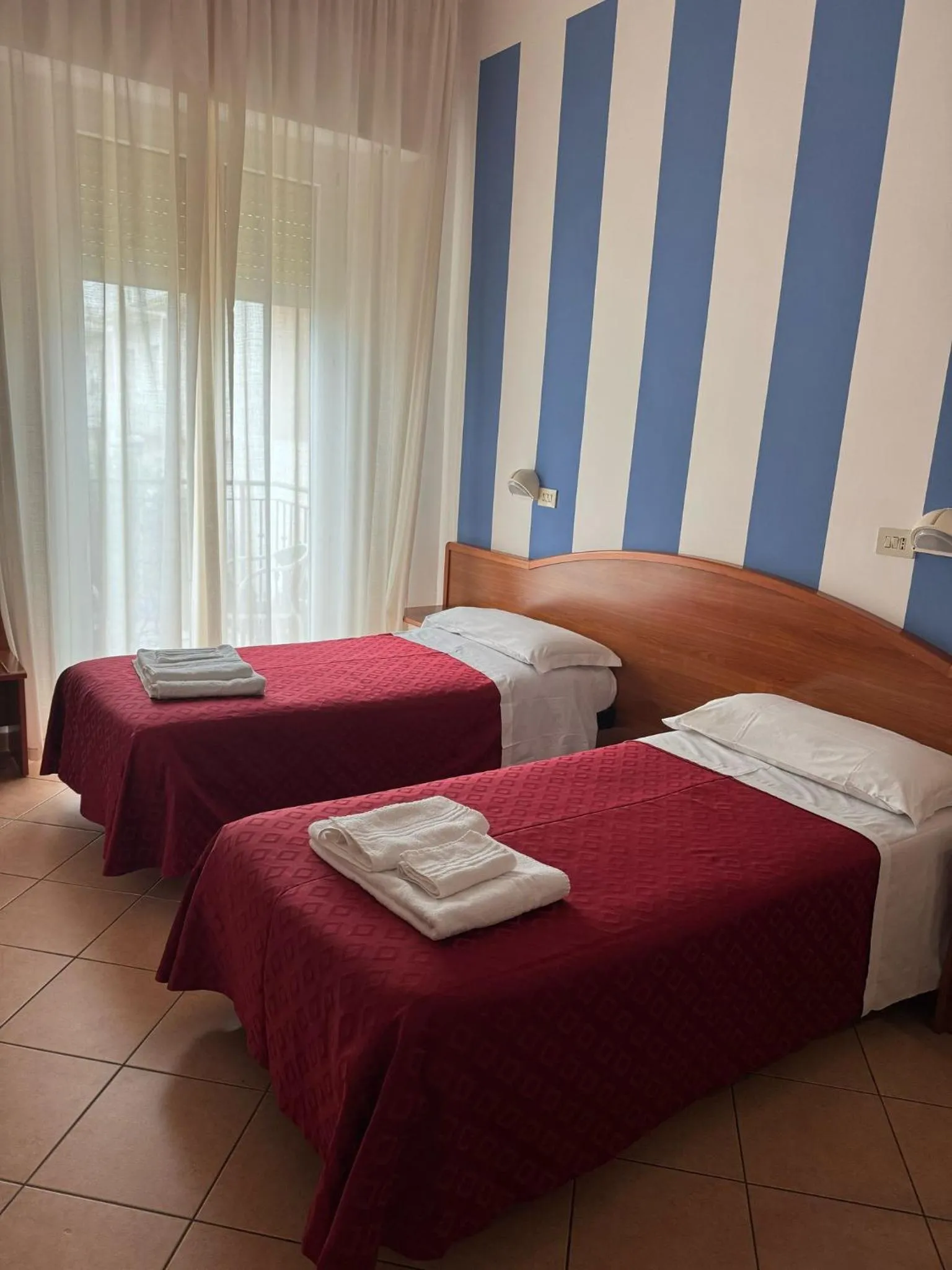 Bed in Hotel Villa Caterina