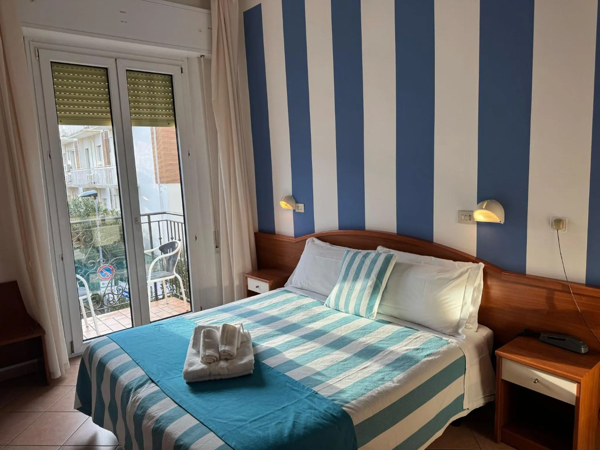 Bed in Hotel Villa Caterina