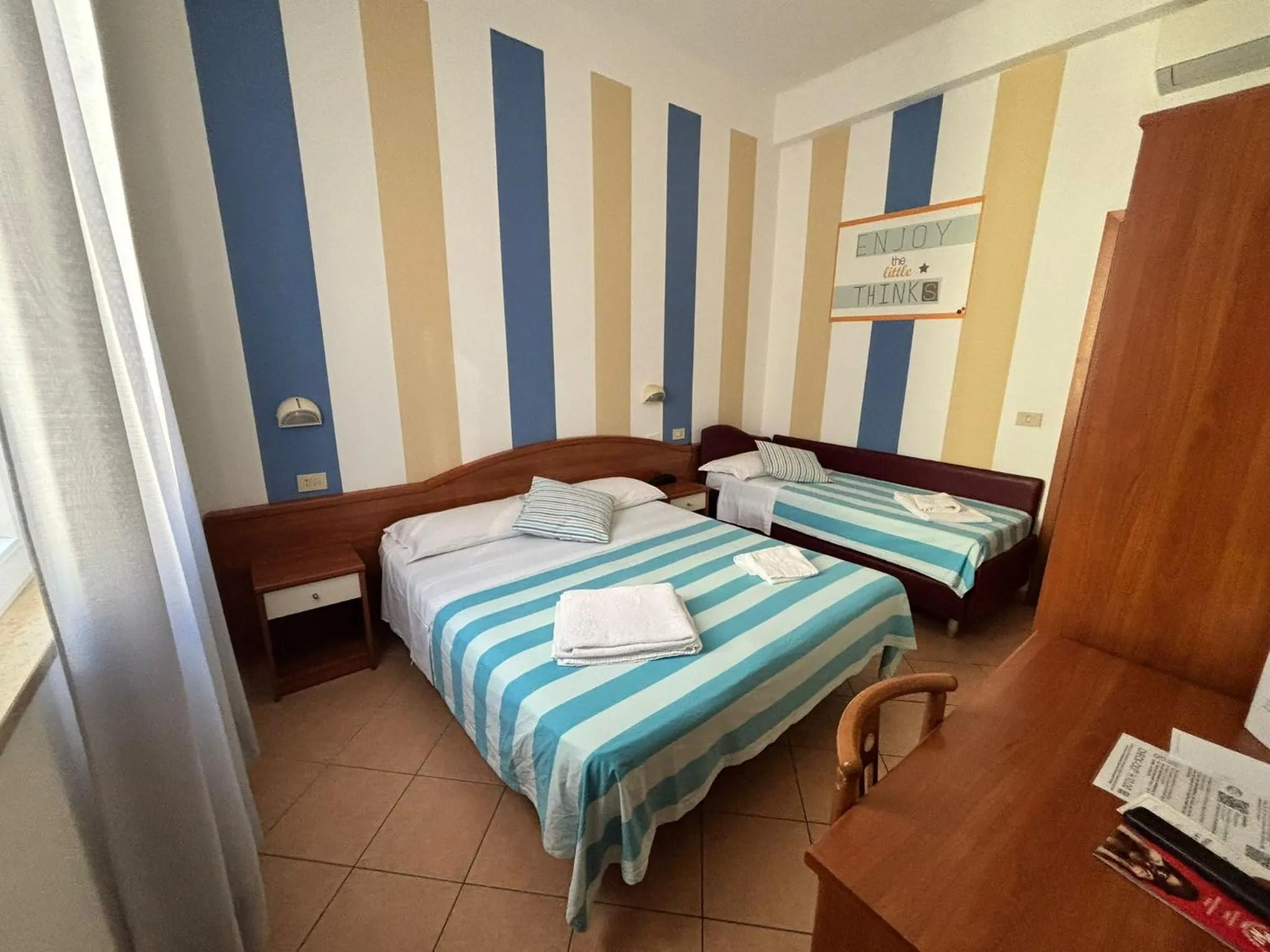 Bed in Hotel Villa Caterina