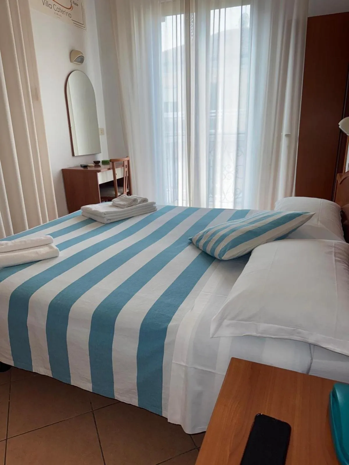 Bed in Hotel Villa Caterina