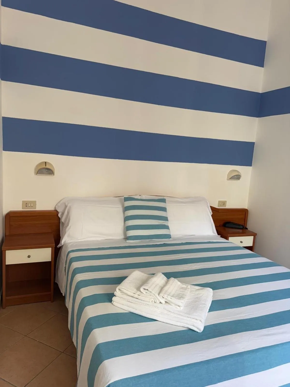 Bed in Hotel Villa Caterina