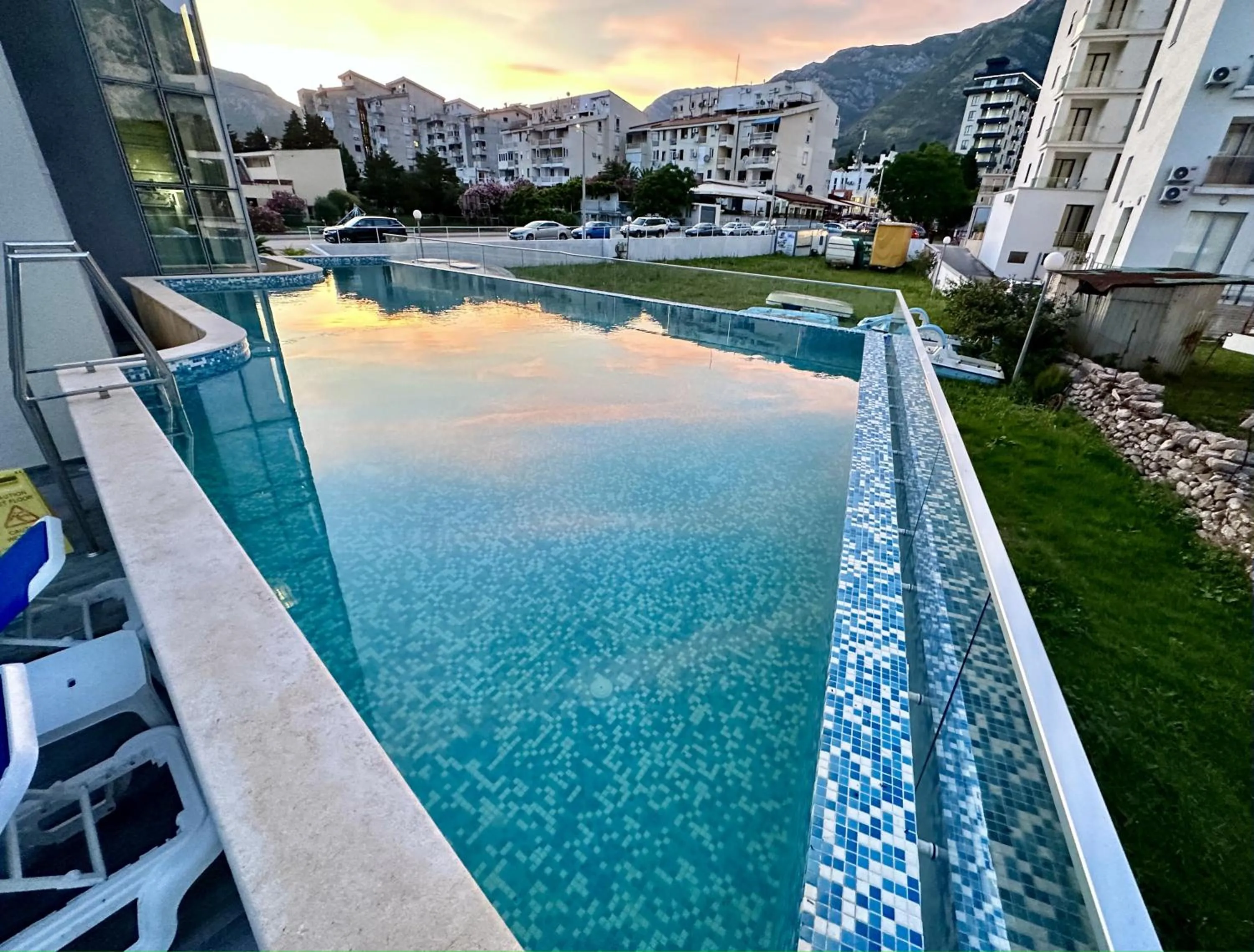 Pool view in Hotel Porto Sole
