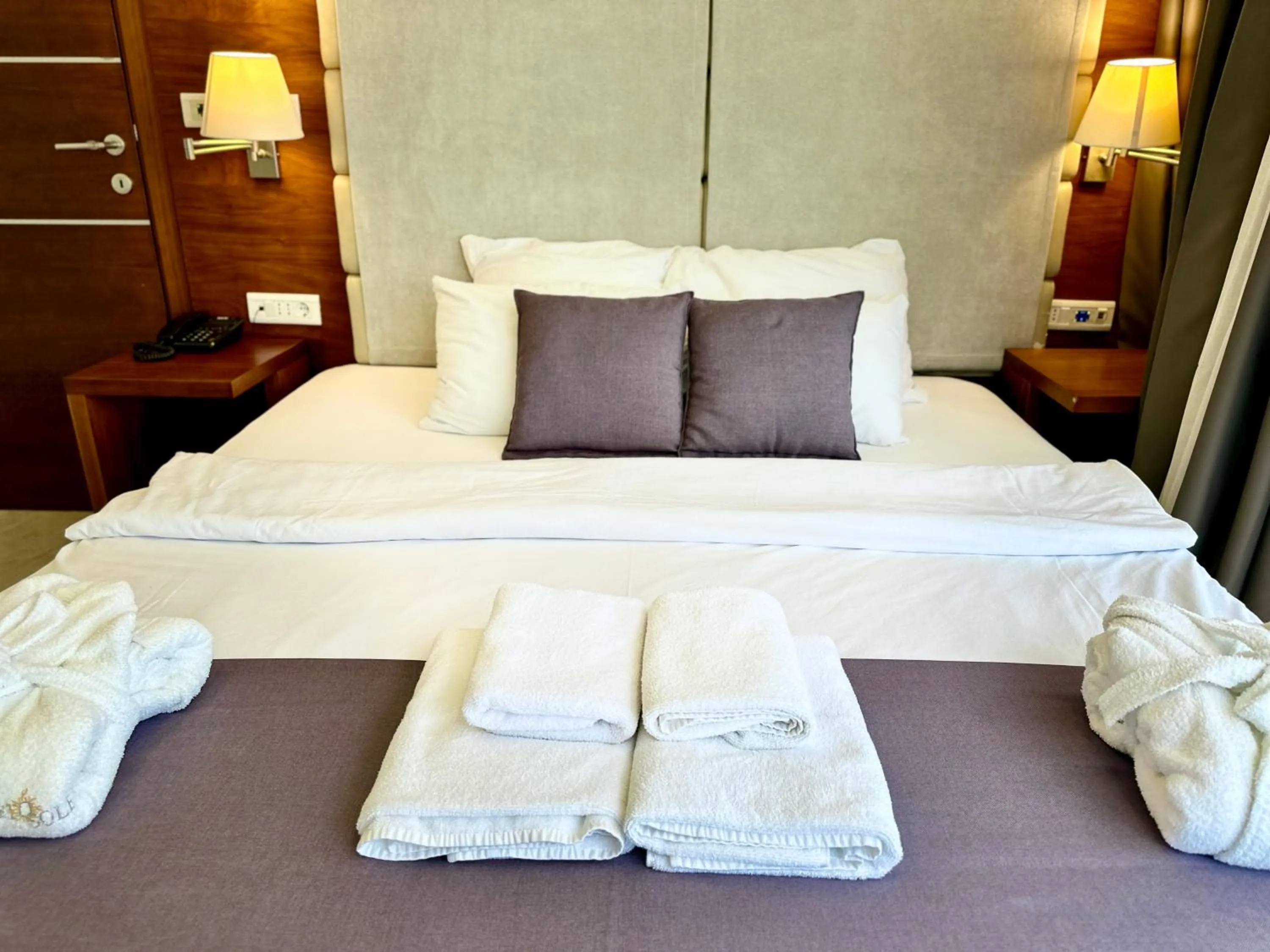 Bed in Hotel Porto Sole