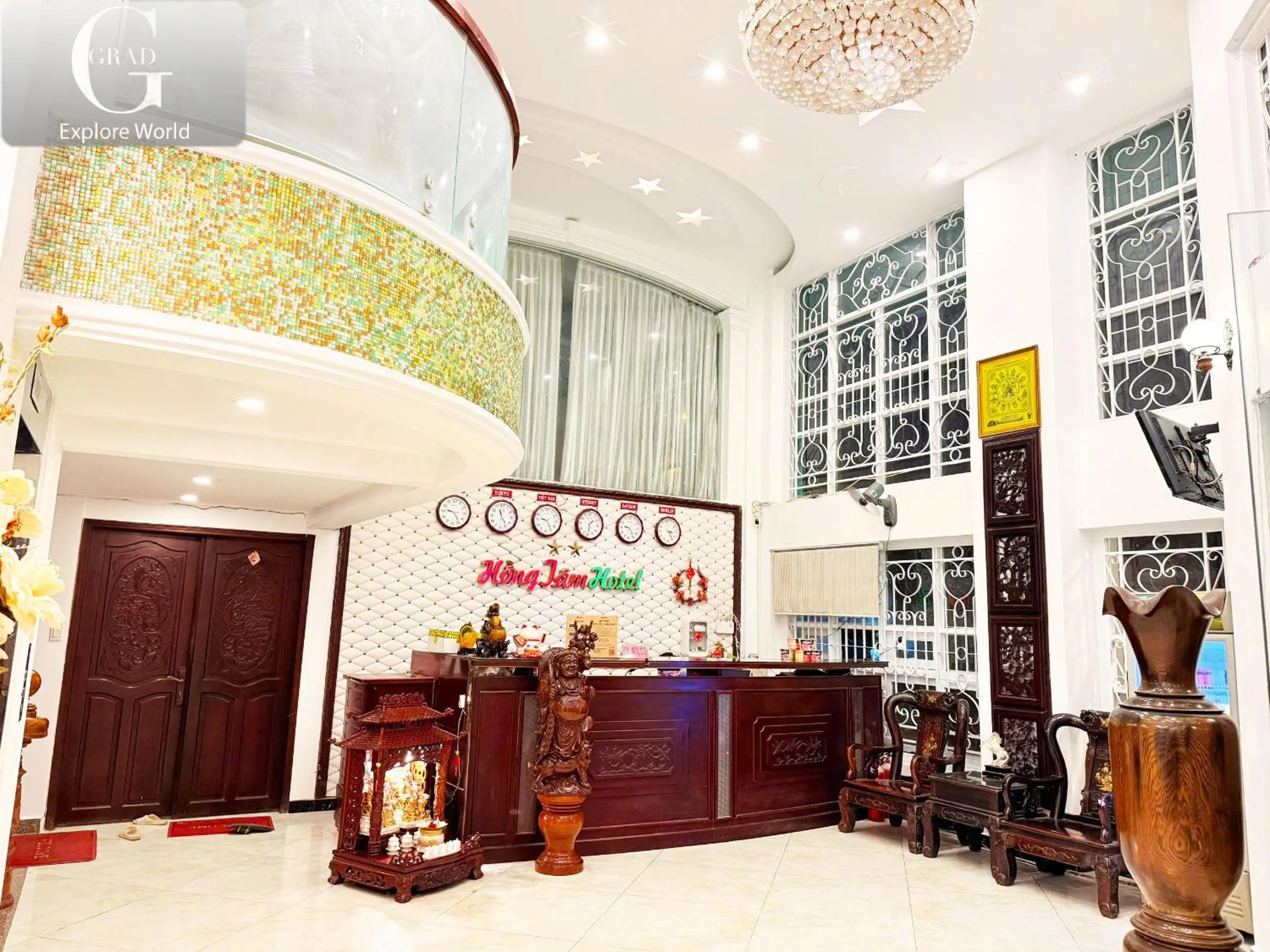 Lobby or reception in Hong Tam Hotel