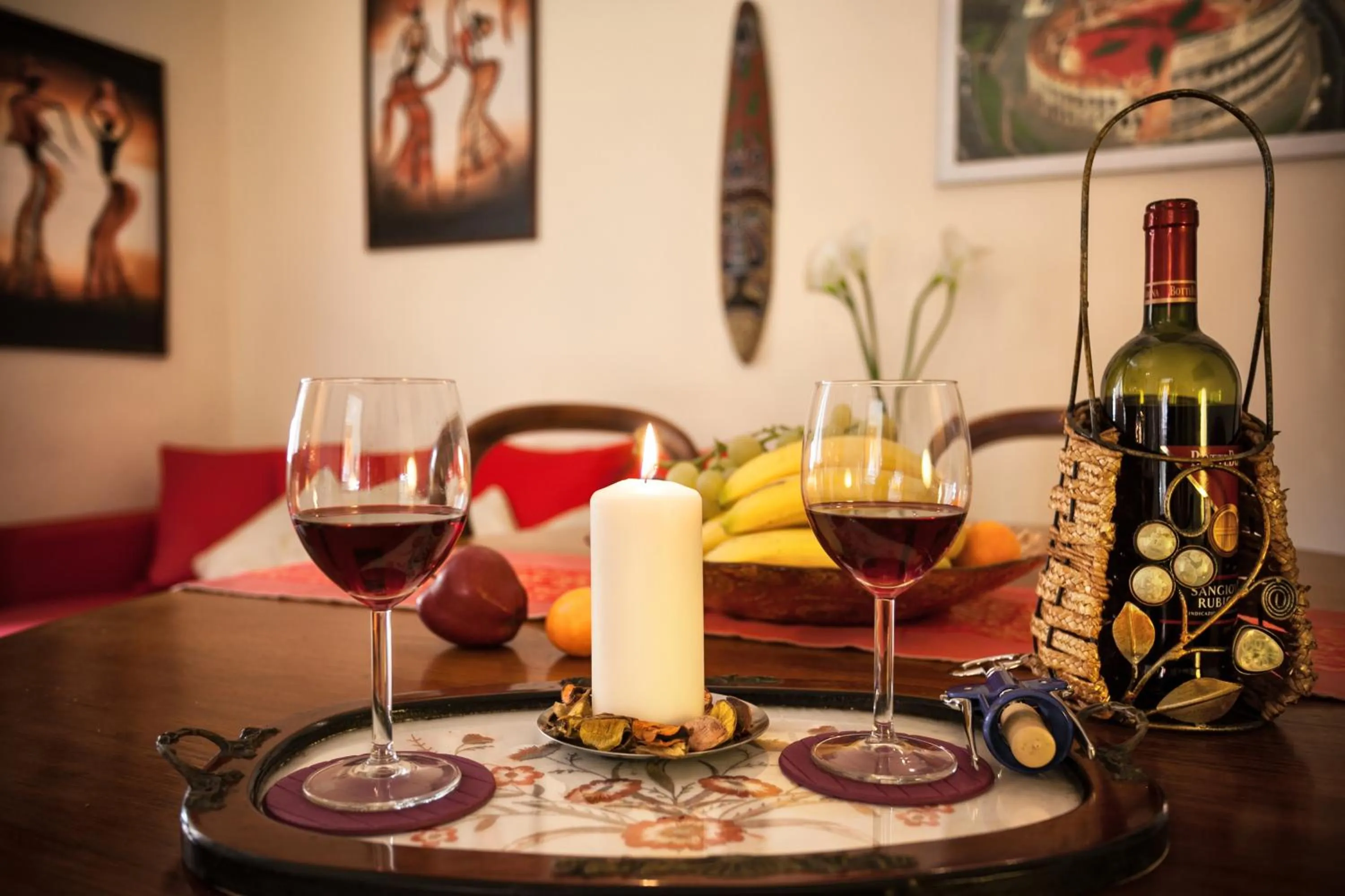 Decorative detail in Prati Vatican Apartment