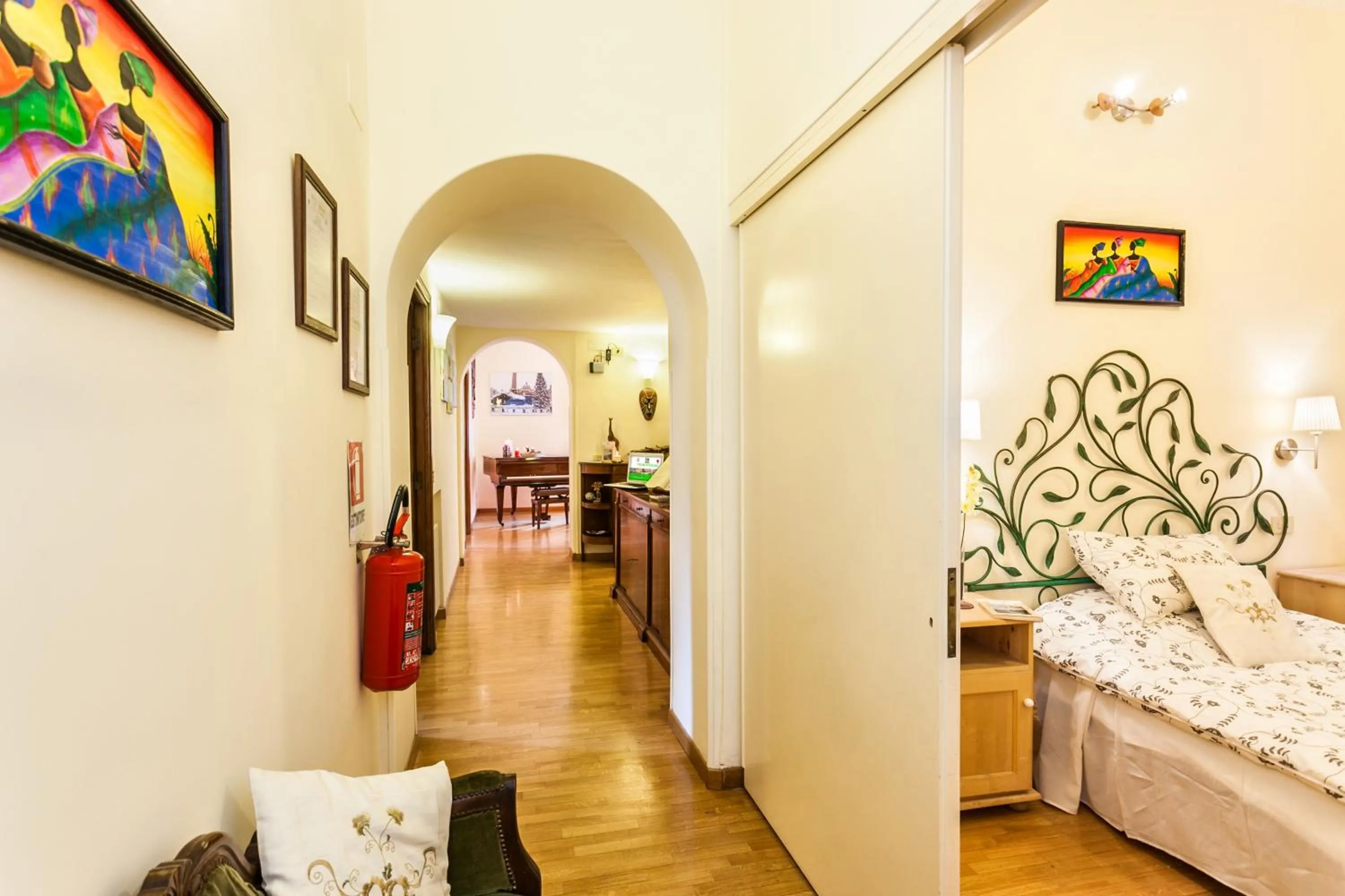 Bedroom in Prati Vatican Apartment