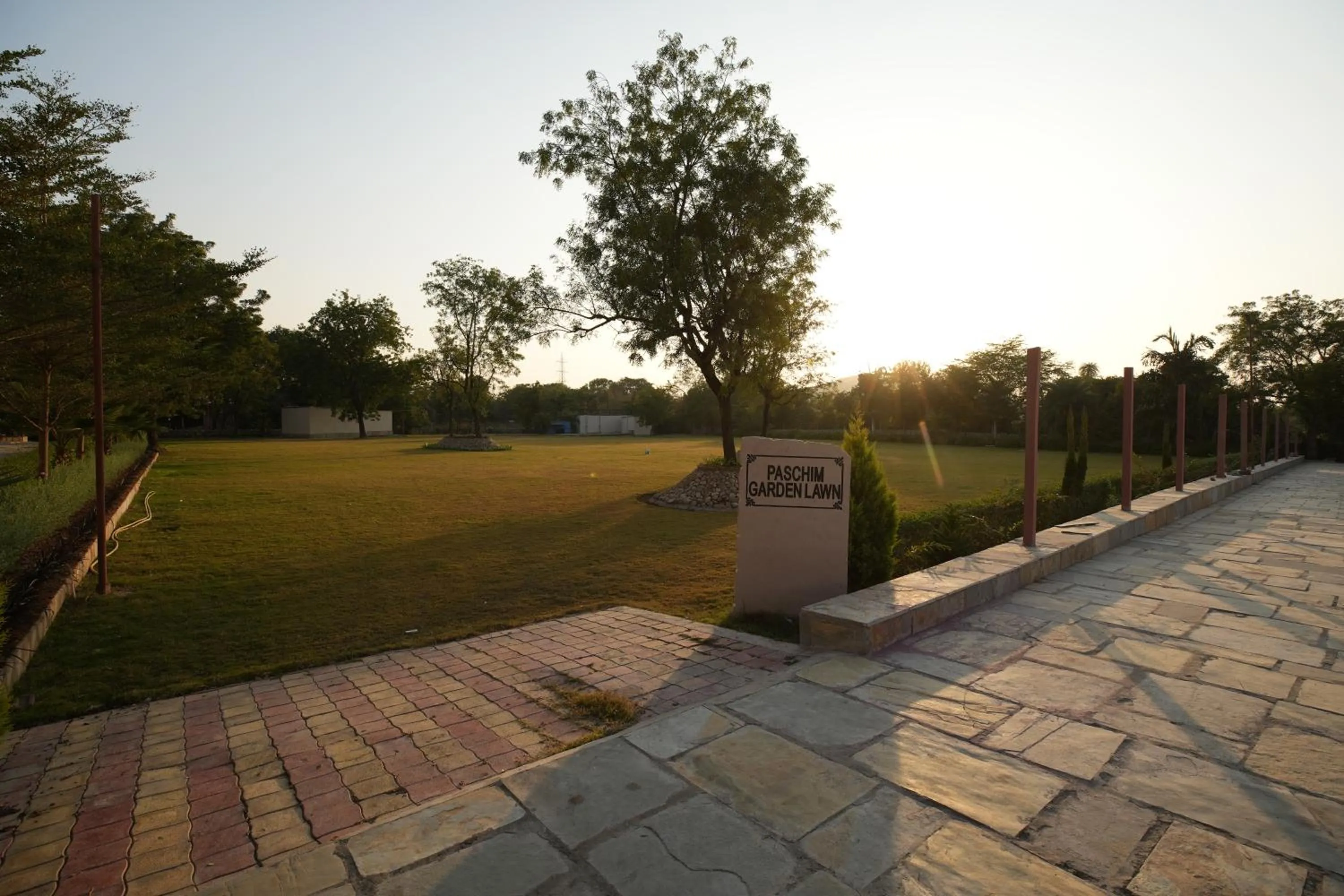 Garden in Kesar Bagh Palace Chittorgarh