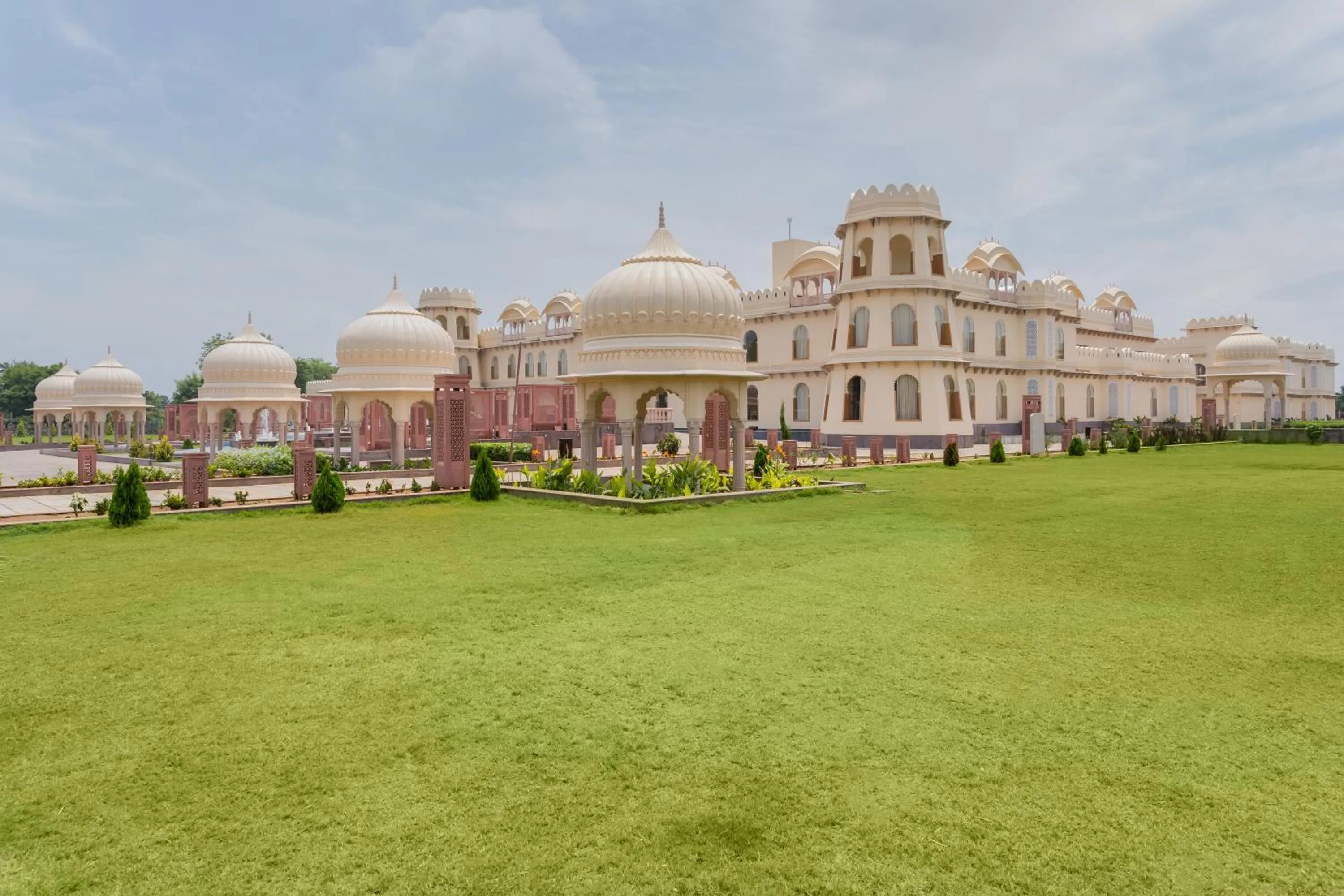 Garden view in Kesar Bagh Palace Chittorgarh