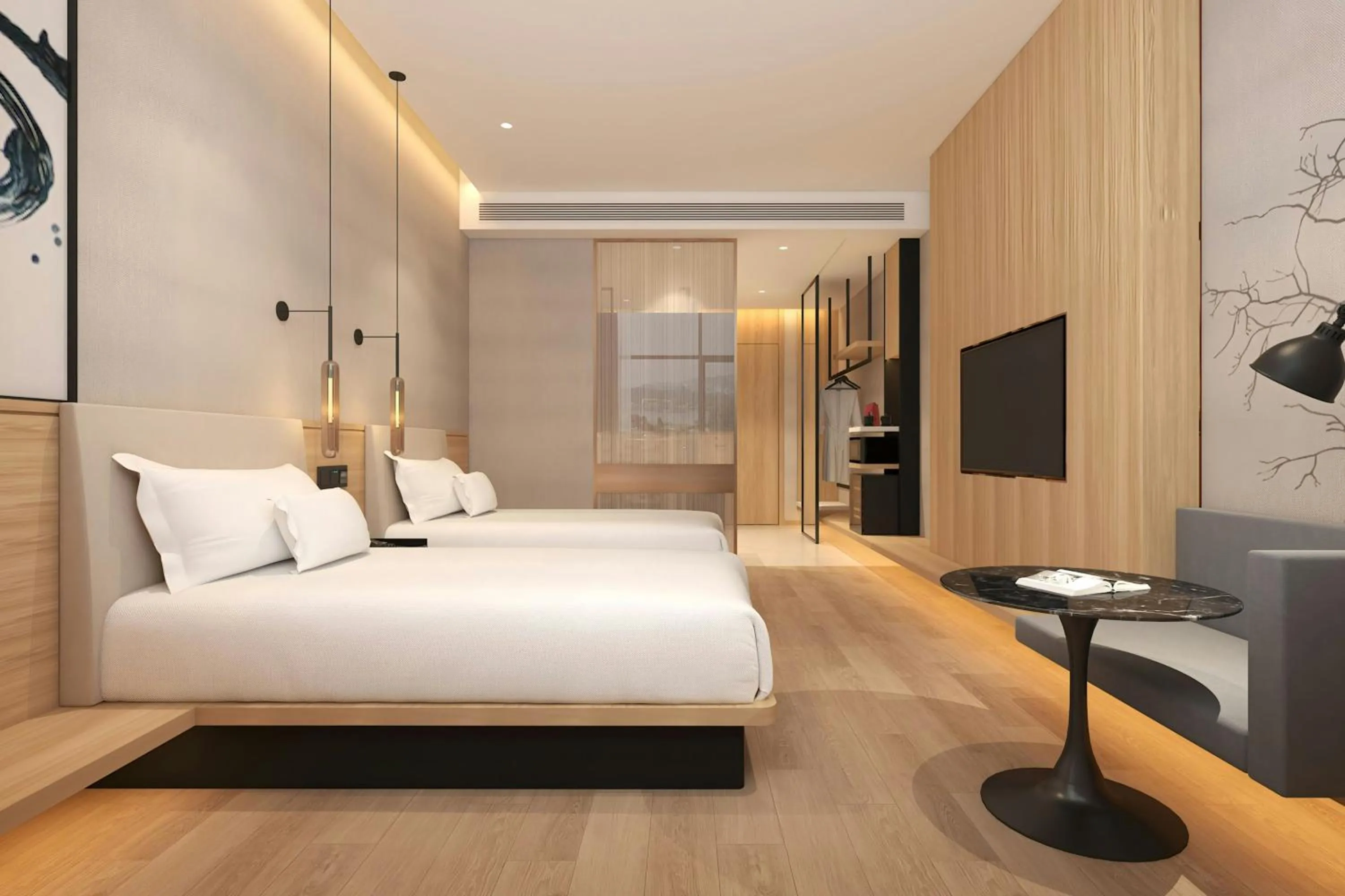 Photo of the whole room, Bed in Fairfield by Marriott Shanghai Hongqiao